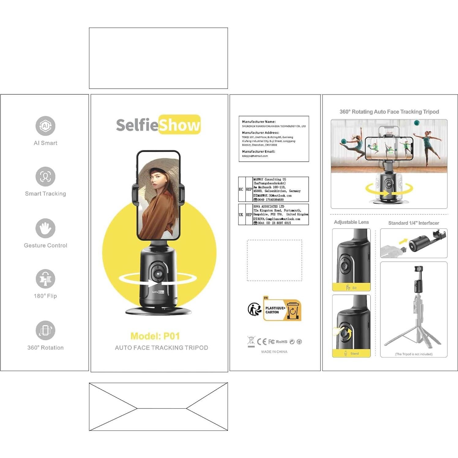 Soporte para Teléfono Inteligente LDP con Seguimiento Automático 360°