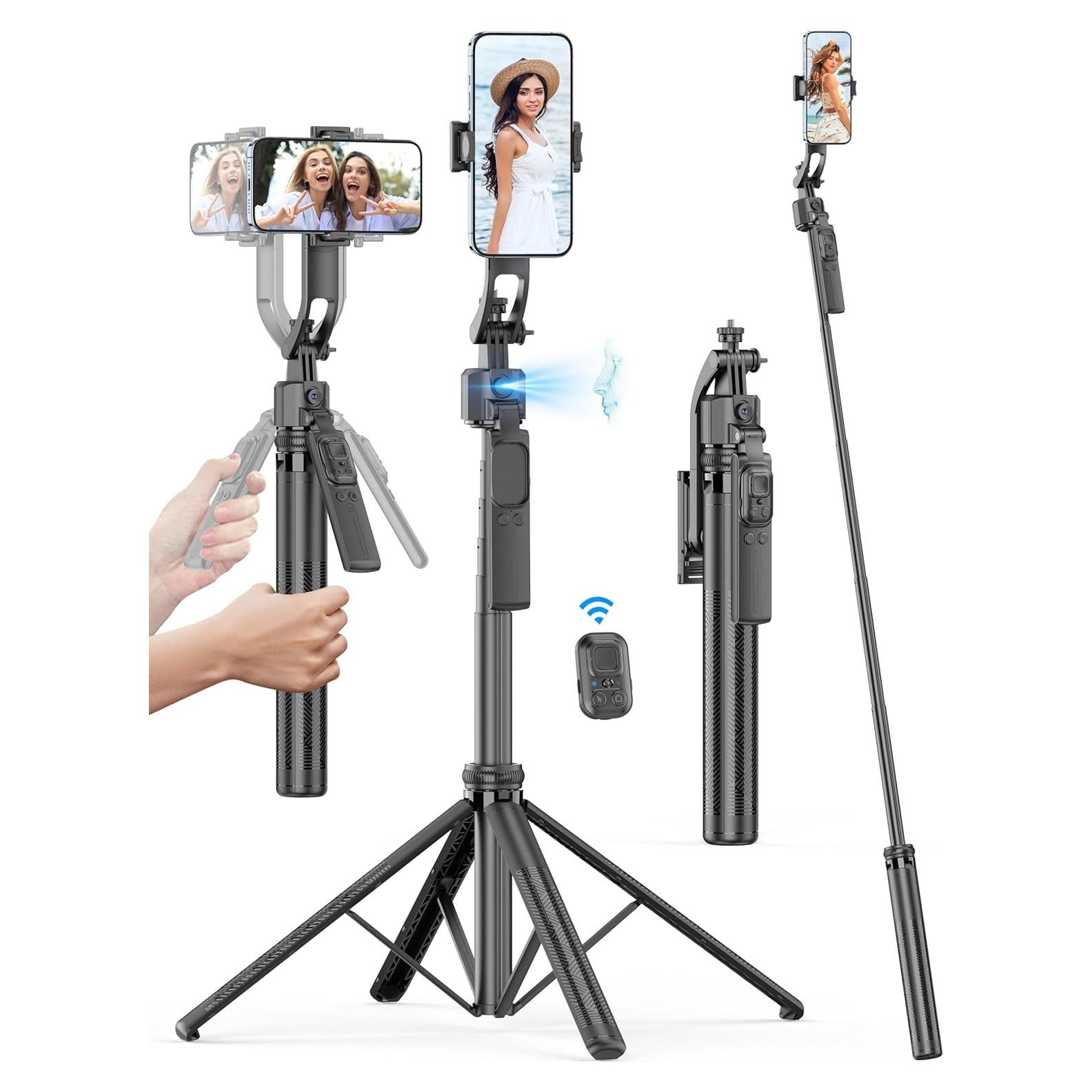 Trípode Automático 64" AI con Control Remoto y Estabilización