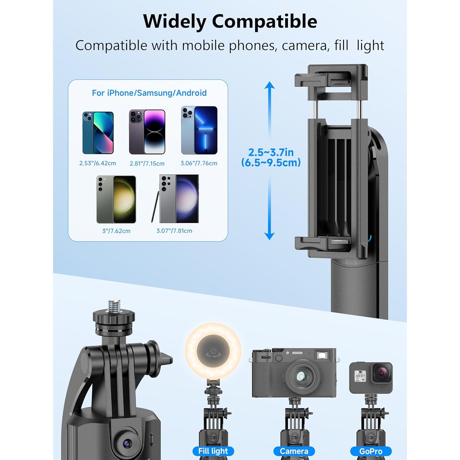 Trípode Automático 64" AI con Control Remoto y Estabilización