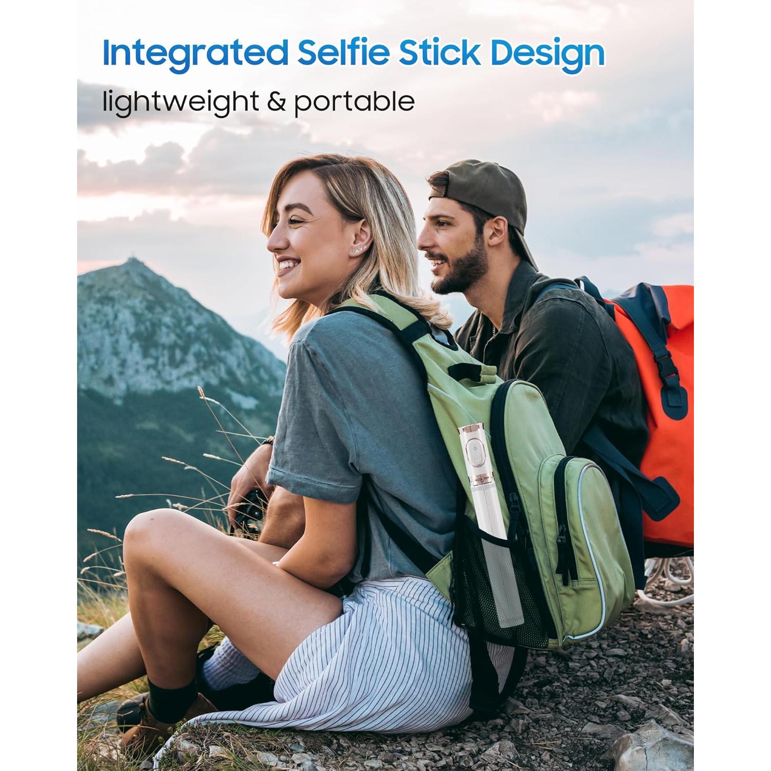 Trípode para Selfie ACKIMA DP09 Blanco Ajustable 32.5-170.2 cm