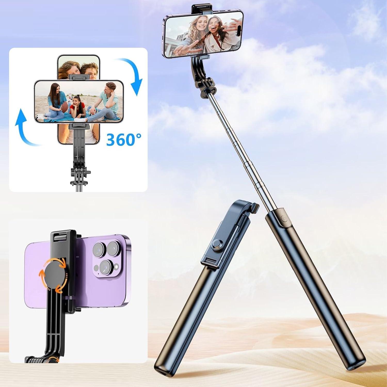 Trípode y Palo de Selfie GOGARA Extensible con Control Remoto