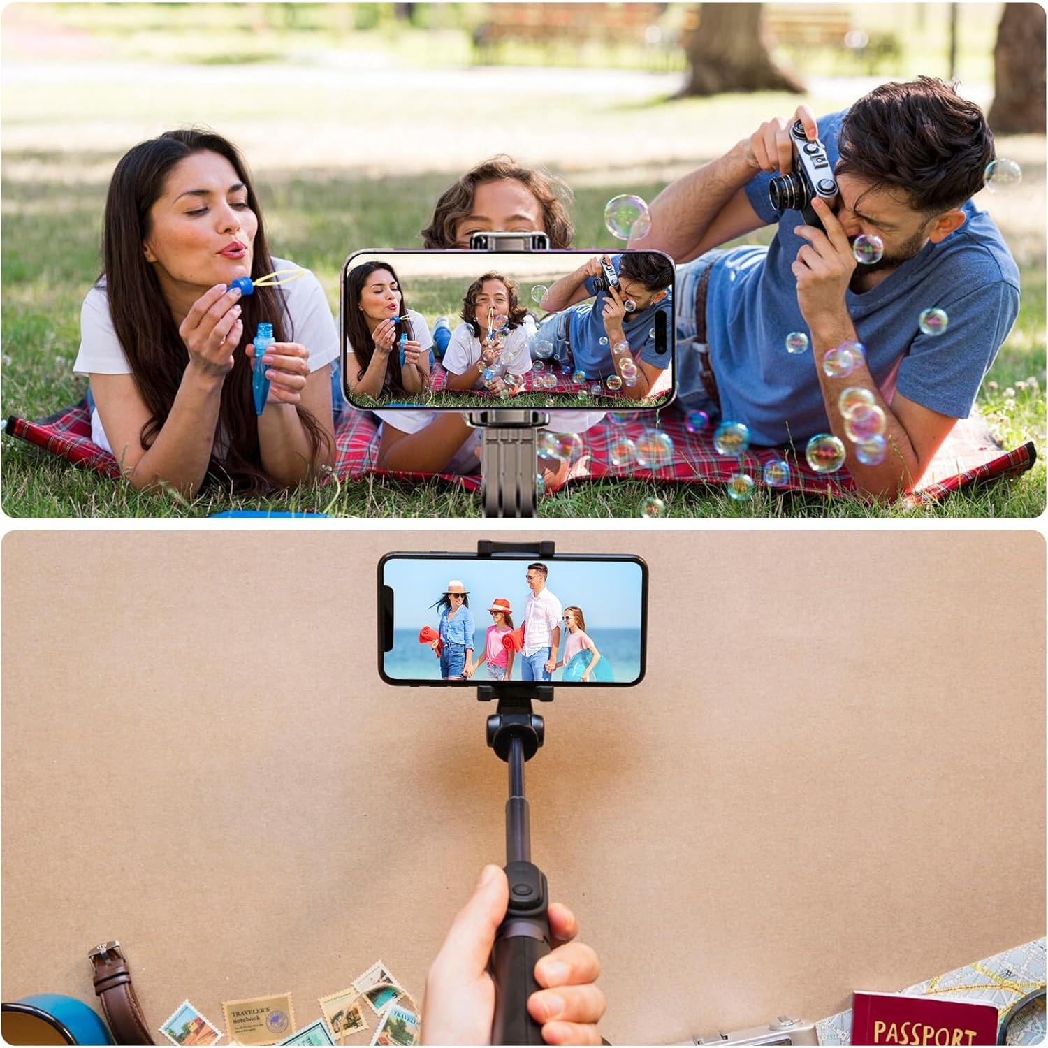 Trípode y Palo de Selfie GOGARA Extensible con Control Remoto