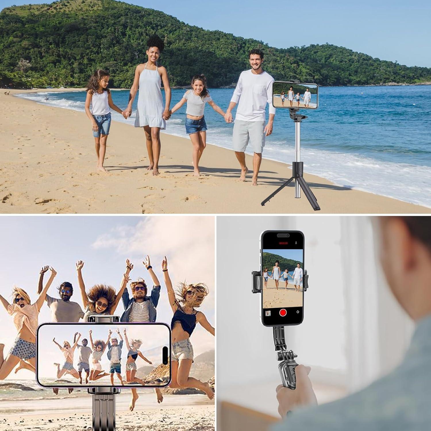 Trípode y Palo de Selfie GOGARA Extensible con Control Remoto