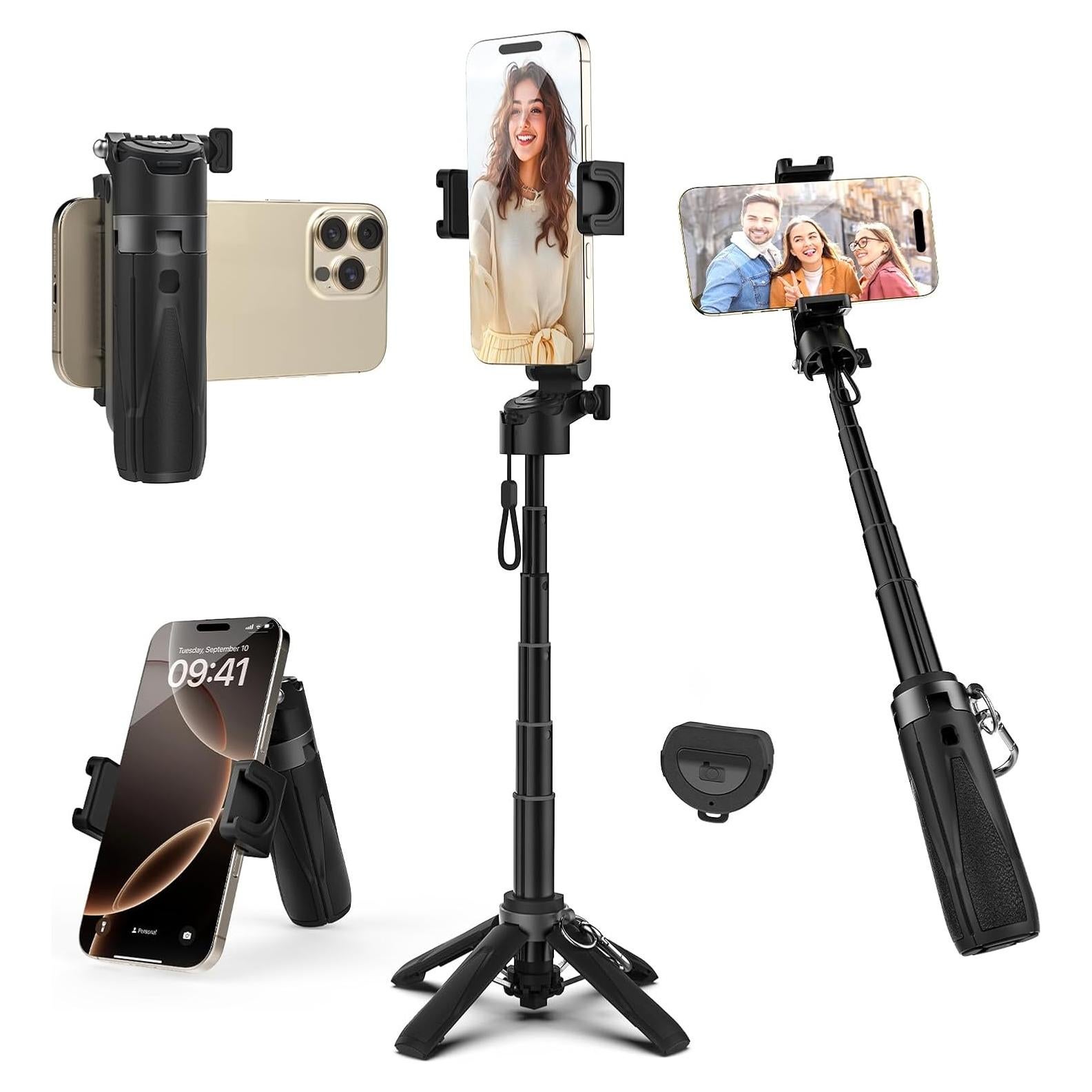 Trípode Selfie Portátil Takerers T-LS18 con Control Remoto