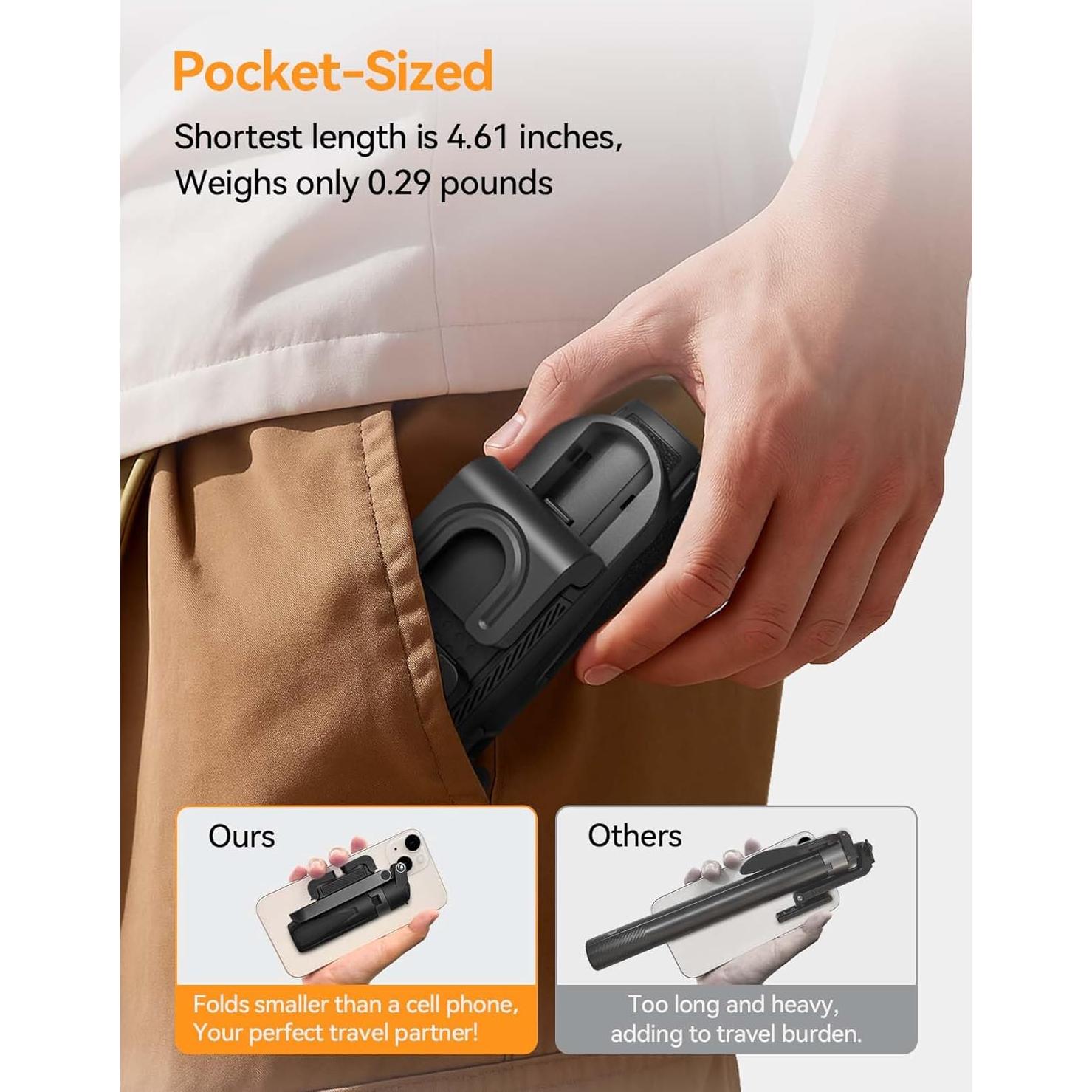 Trípode Selfie Portátil Takerers T-LS18 con Control Remoto