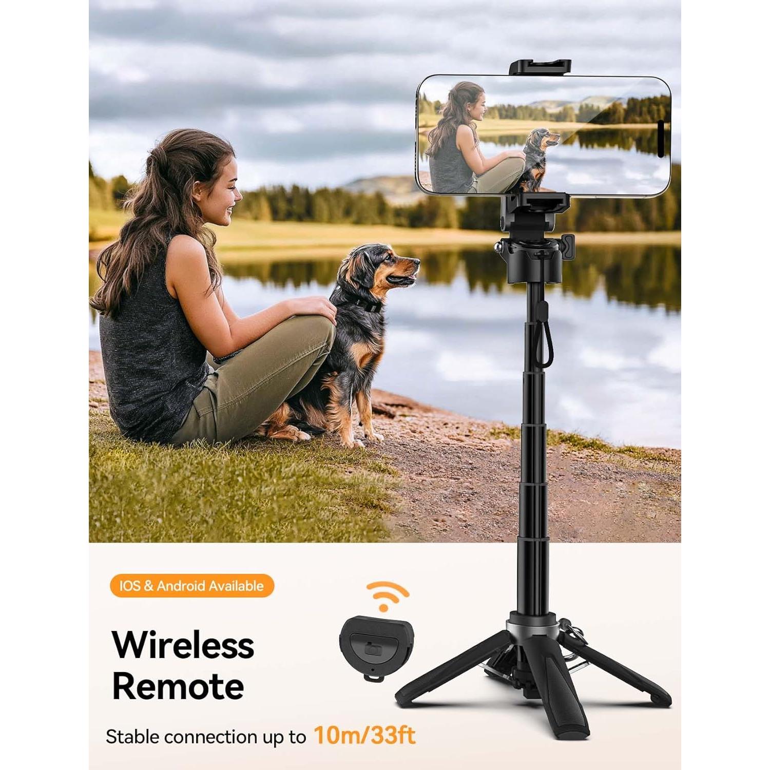 Trípode Selfie Portátil Takerers T-LS18 con Control Remoto