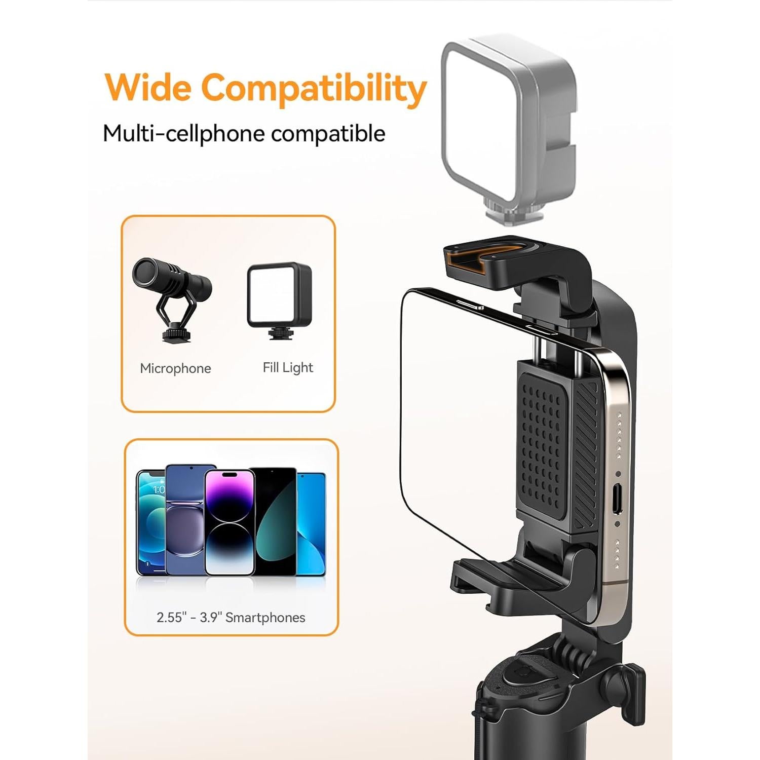 Trípode Selfie Portátil Takerers T-LS18 con Control Remoto