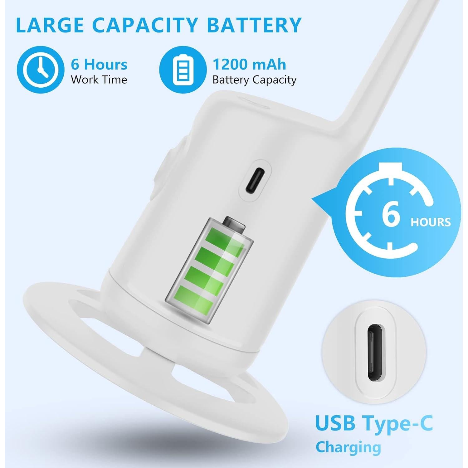 Trípode Automático de Seguimiento Facial Yangoakmm 360° Blanco