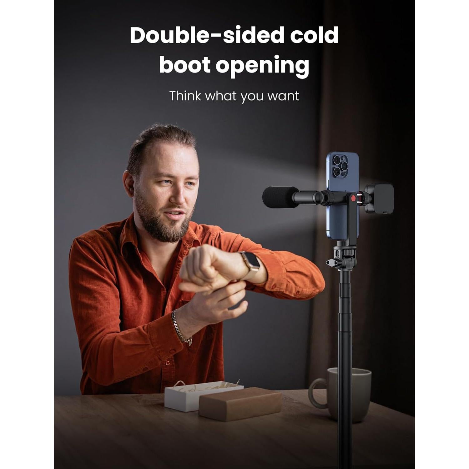 Soporte de trípode para teléfono Yumazla con clip ajustable