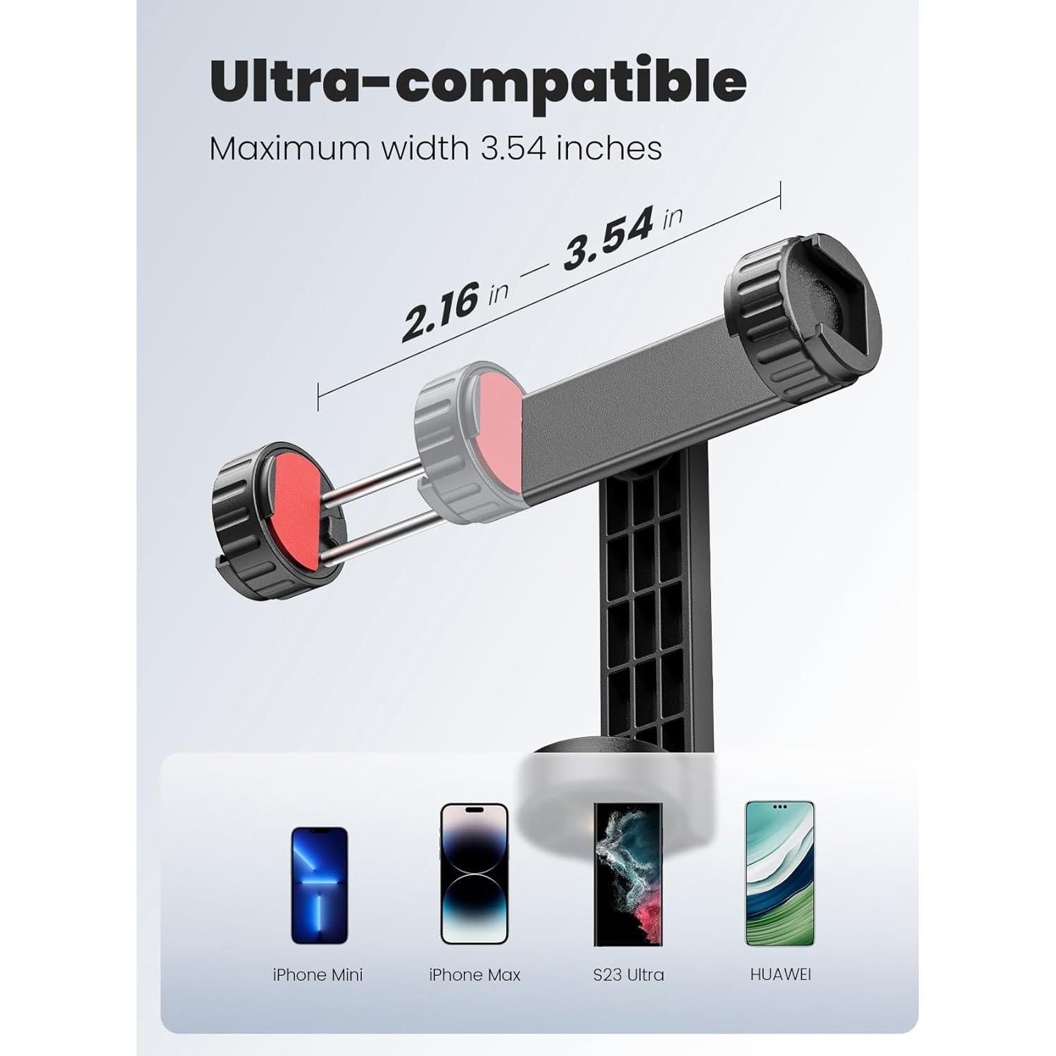 Soporte de trípode para teléfono Yumazla con clip ajustable