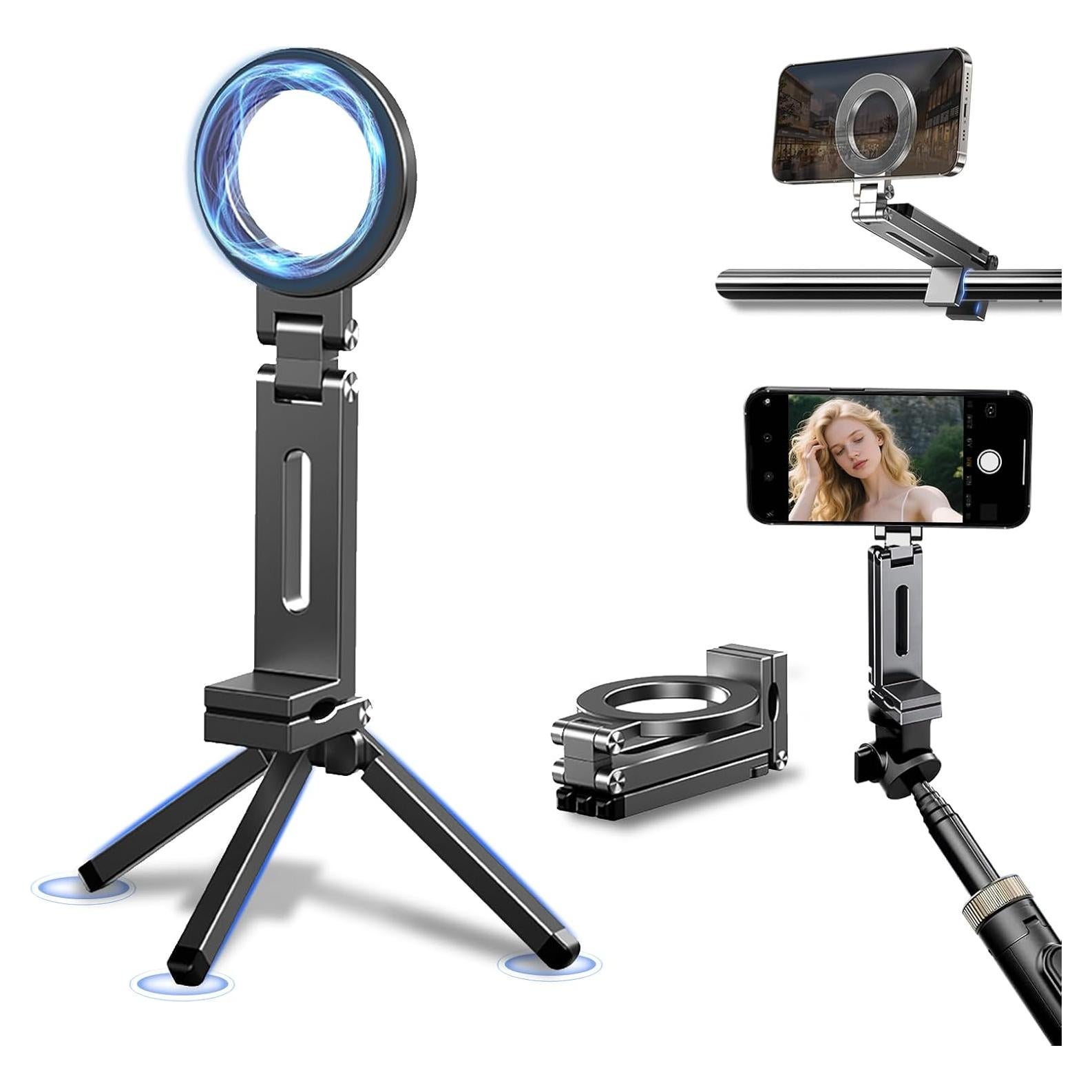 Soporte de trípode magnético Jkoailiwi para teléfono - 145g