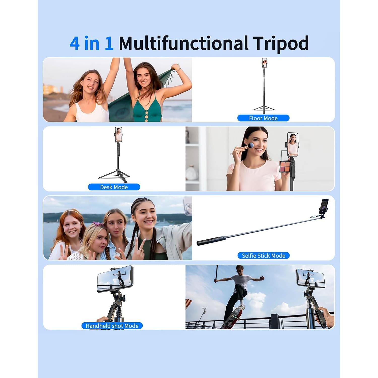 Trípode Automático LYSOATUR 67" Seguimiento Facial 360°