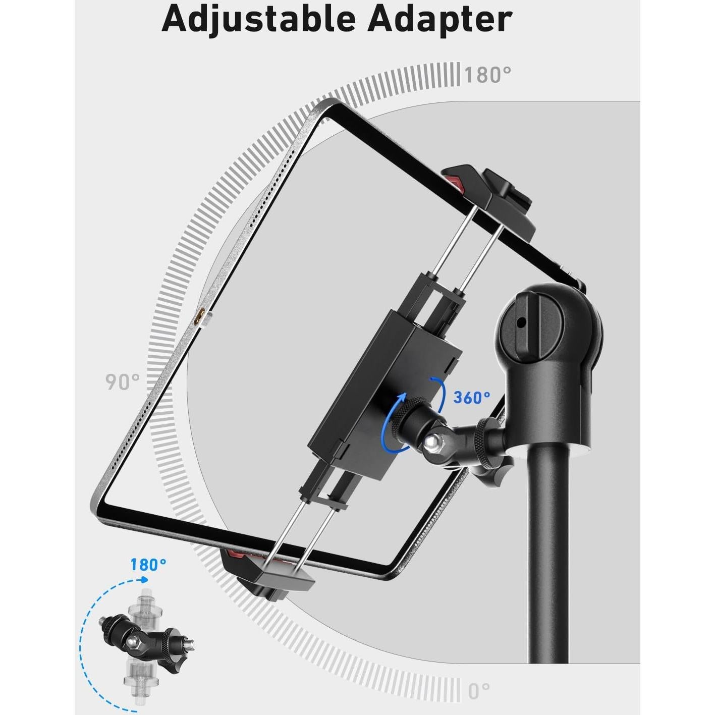 Soporte para trípode KraftGeek para iPad y iPhone ajustable