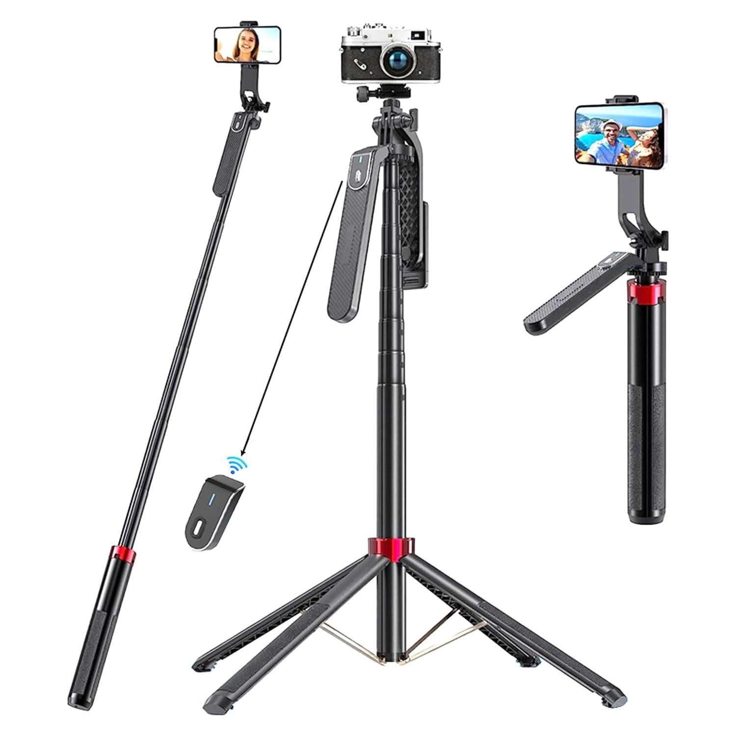 Trípode Selfie PEUJTEO 182.88 cm con Control Remoto y Gimbal
