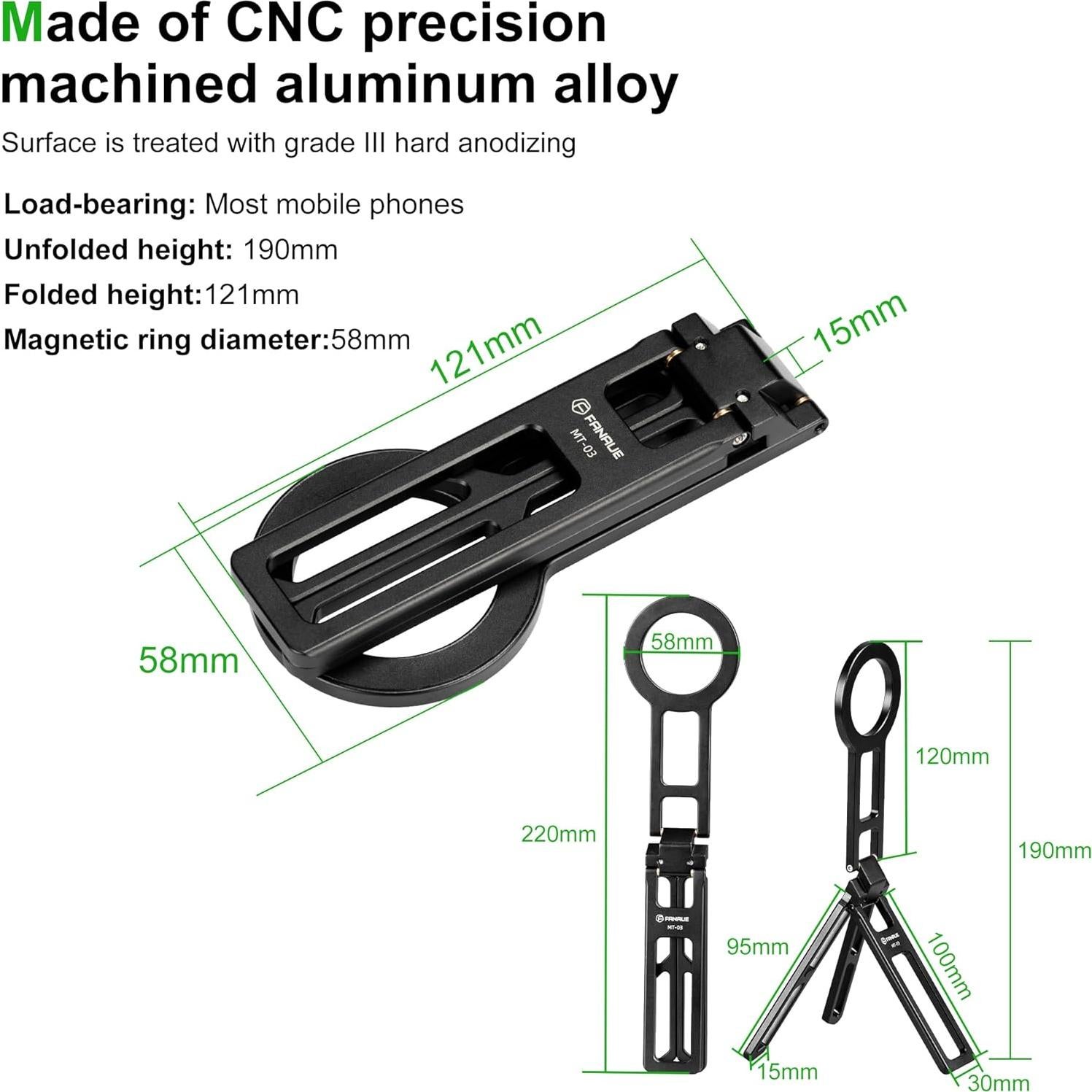 Trípode Magnético Plegable FANAUE para Teléfonos 4.5-7.5"