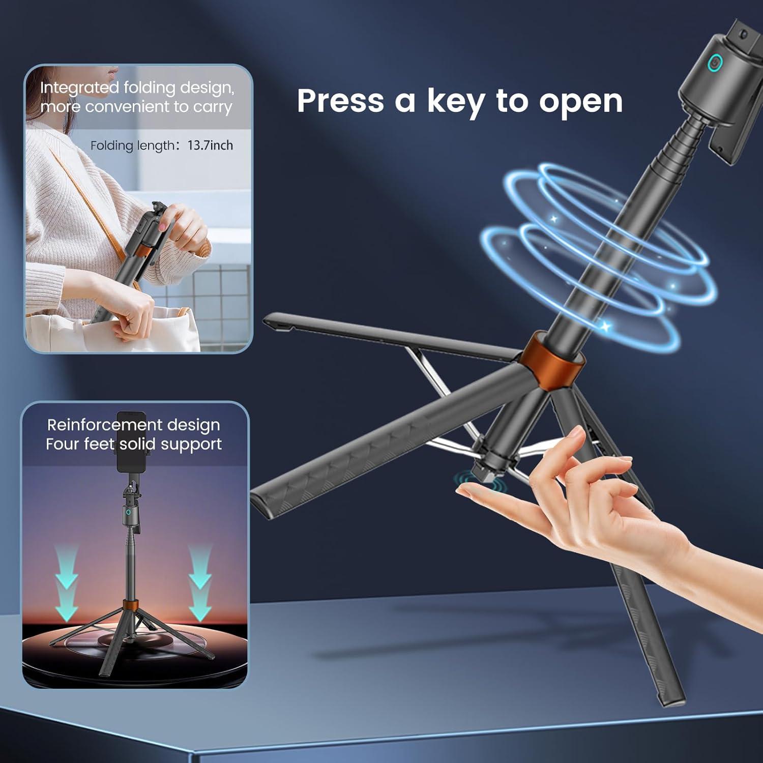 Trípode de Seguimiento Facial Arbenlulu 70 cm con Control Remoto