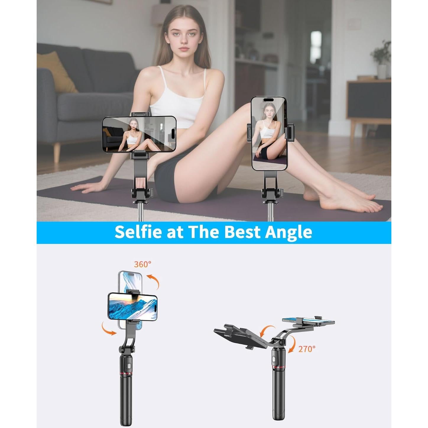 Trípode para Selfies Free Fashion 40" Ajustable con Control Remoto