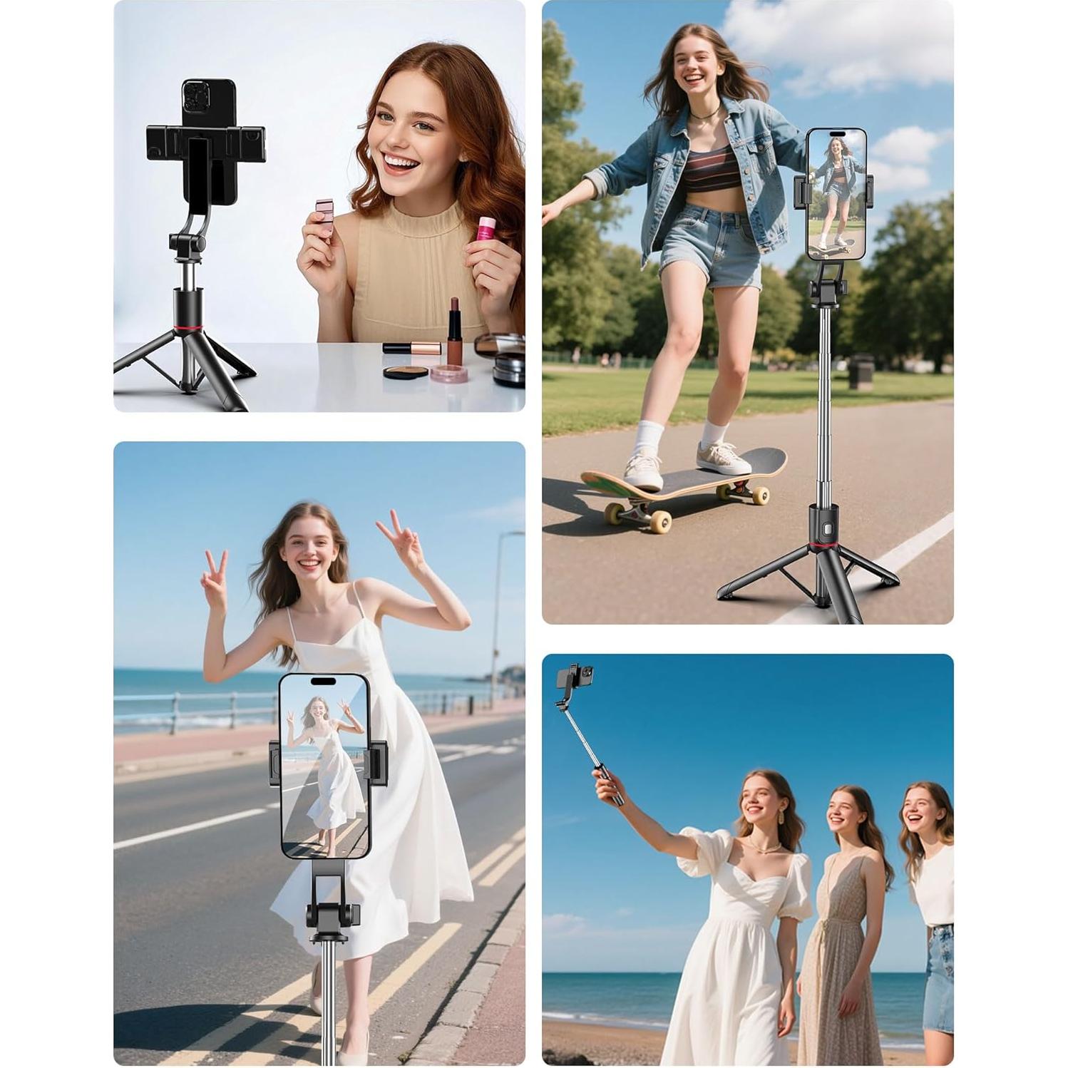 Trípode para Selfies Free Fashion 40" Ajustable con Control Remoto