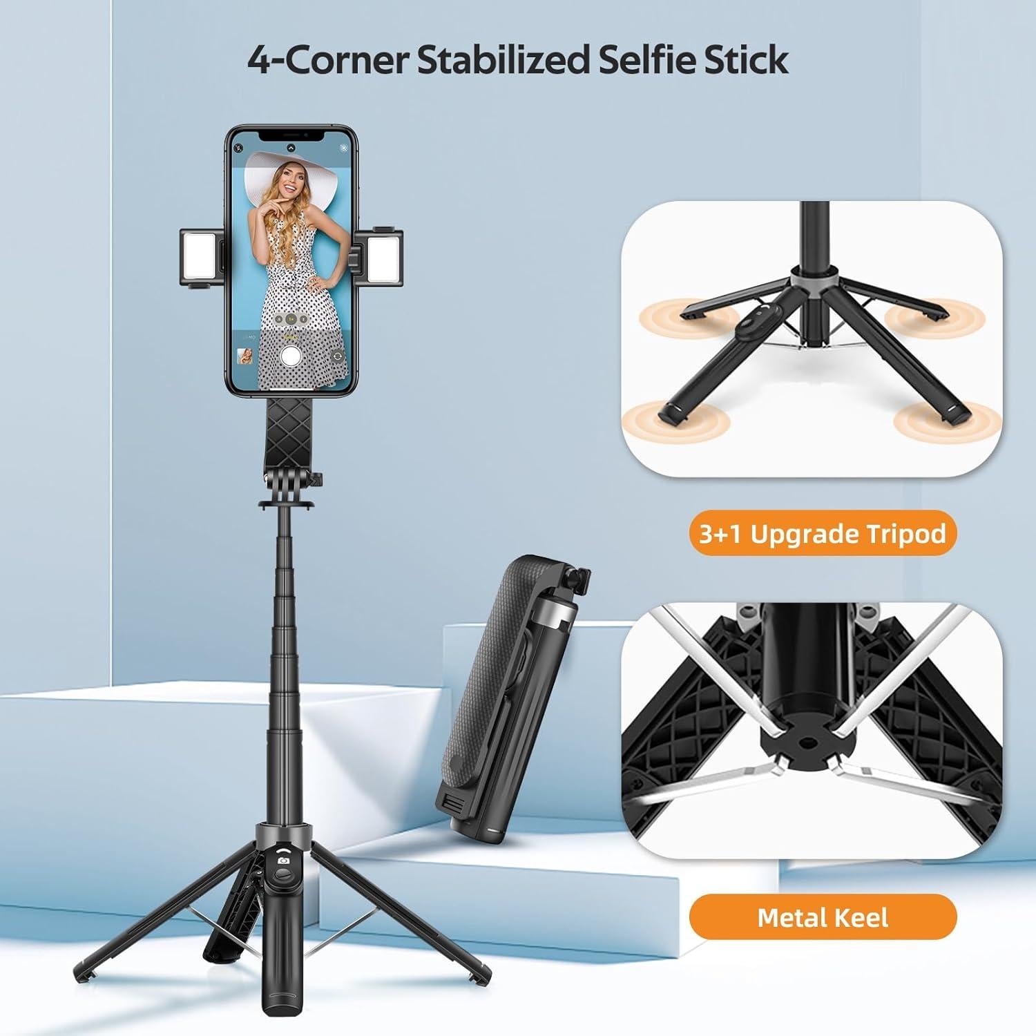 Selfie Stick Trípode UTEBIT 101.6 cm con Control Remoto