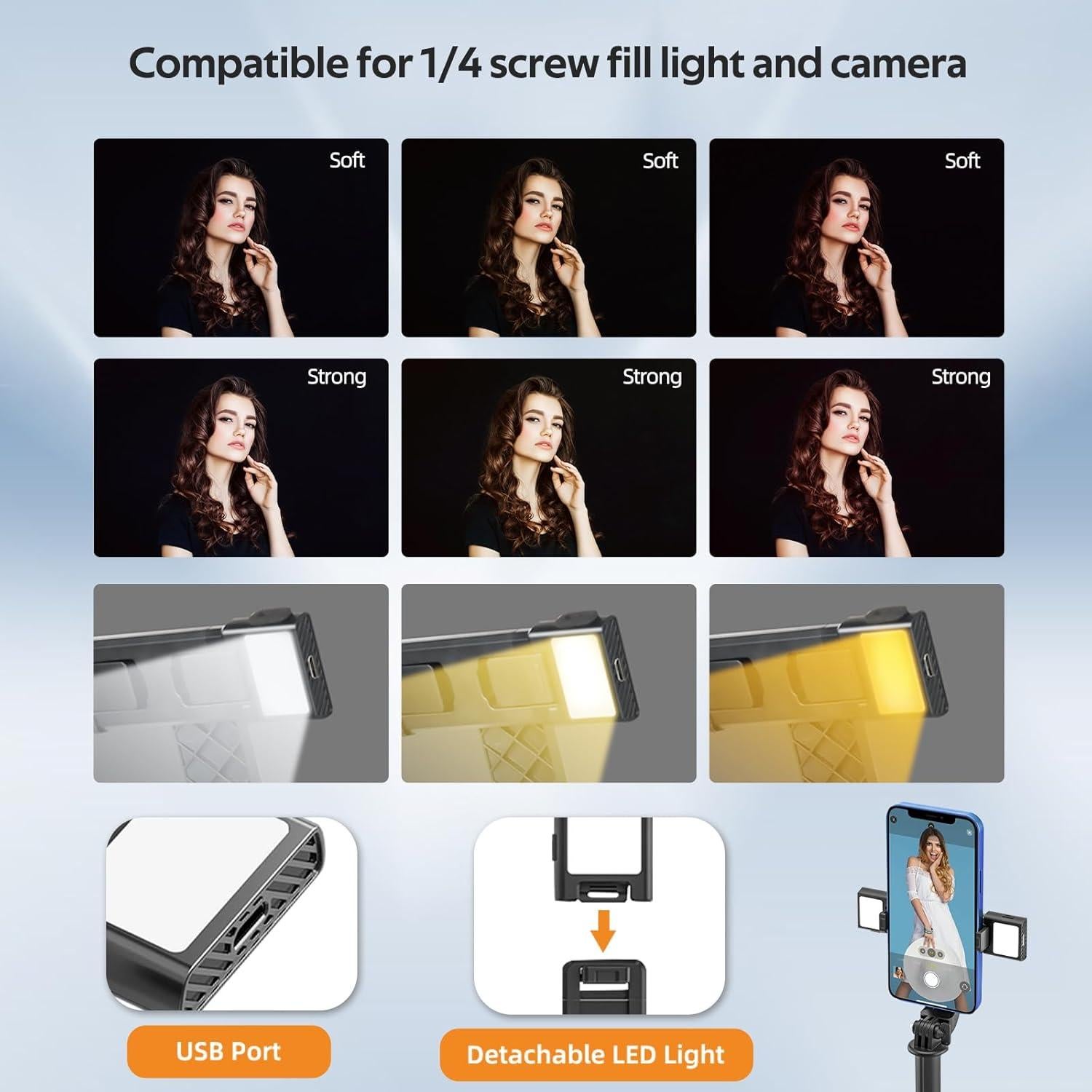 Selfie Stick Trípode UTEBIT 101.6 cm con Control Remoto