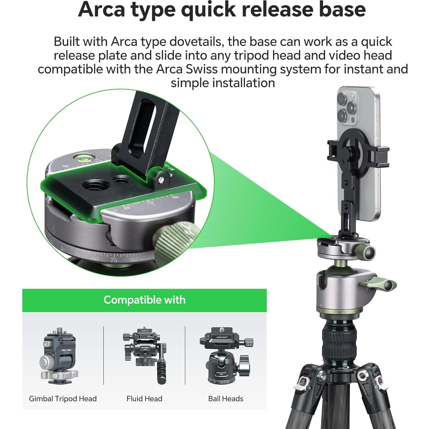 Soporte de trípode FANAUE para teléfono con zapata fría
