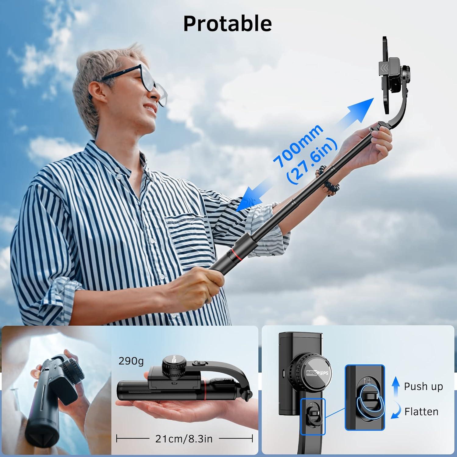 Estabilizador Gimbal Smartphone LDP 360° Control Remoto