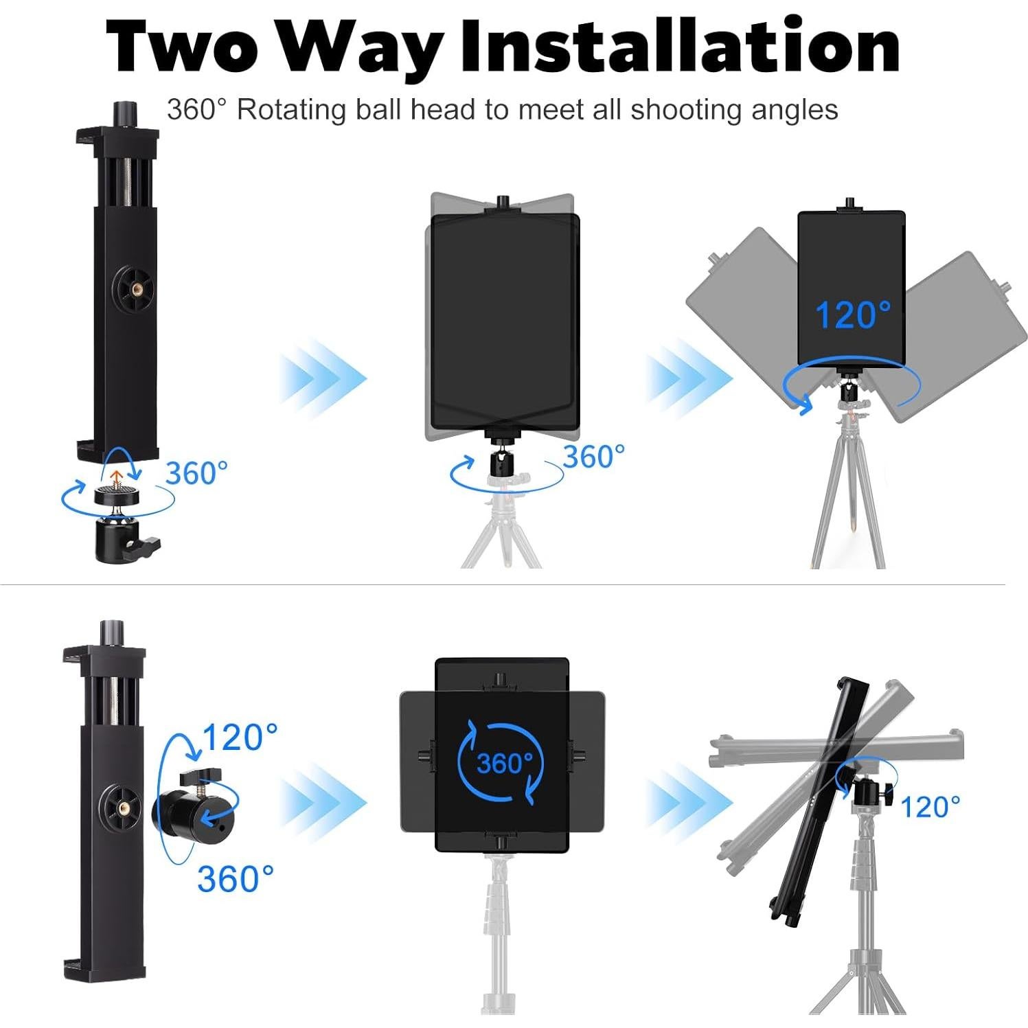 Soporte de Trípode Universal para Tabletas Eszkozta 360°