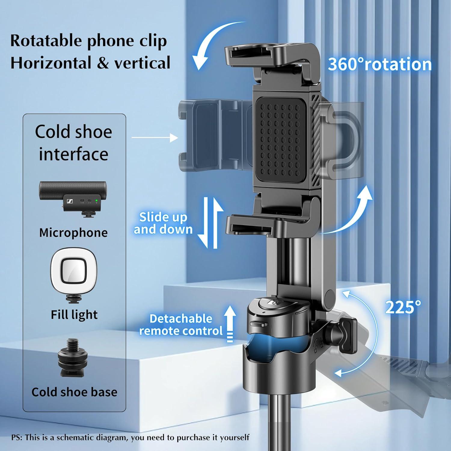 Mini Trípode Selfie EUG-PRODUCTS con Control Remoto 10m