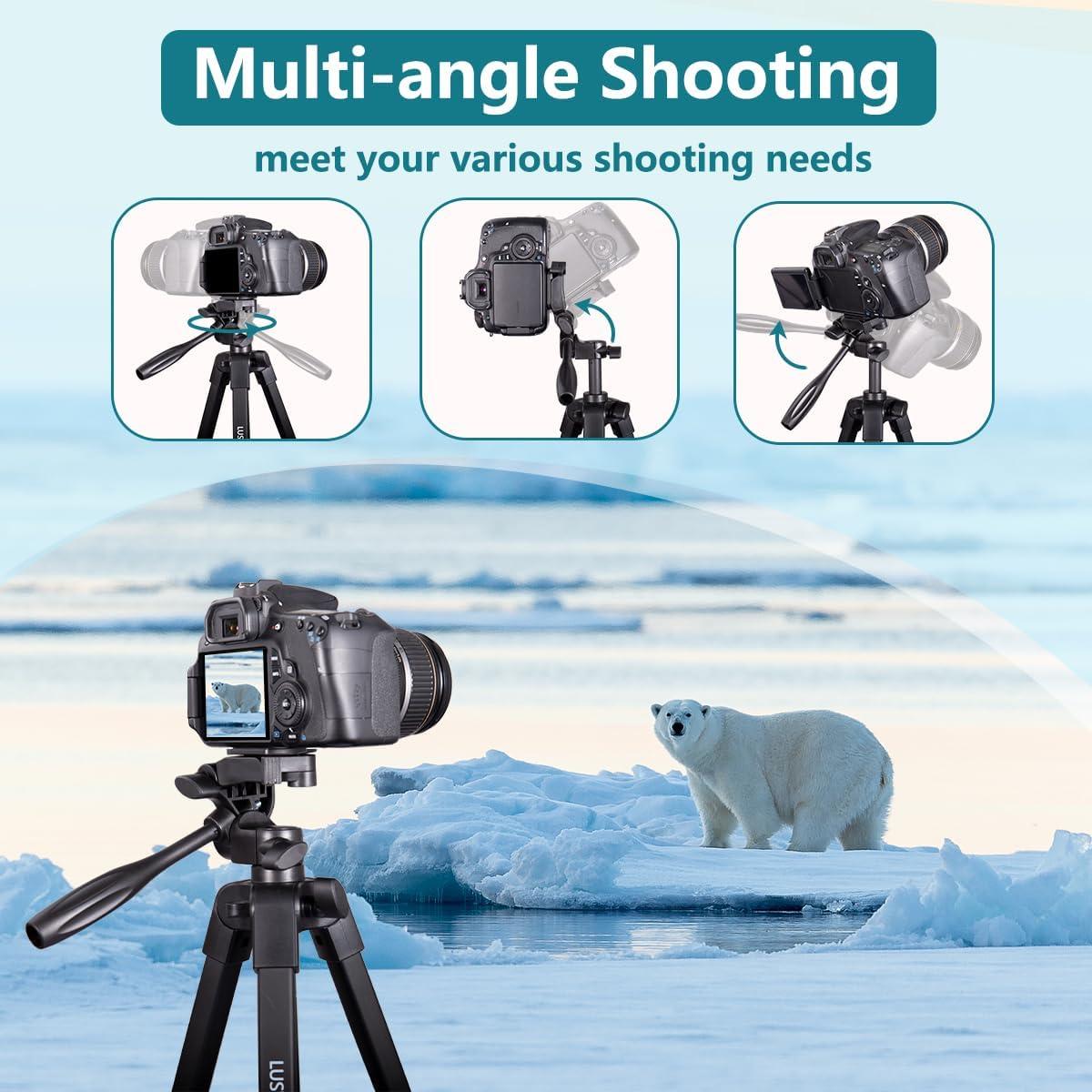 Trípode Ajustable Lusweimi 185 cm para iPad Pro y iPhone