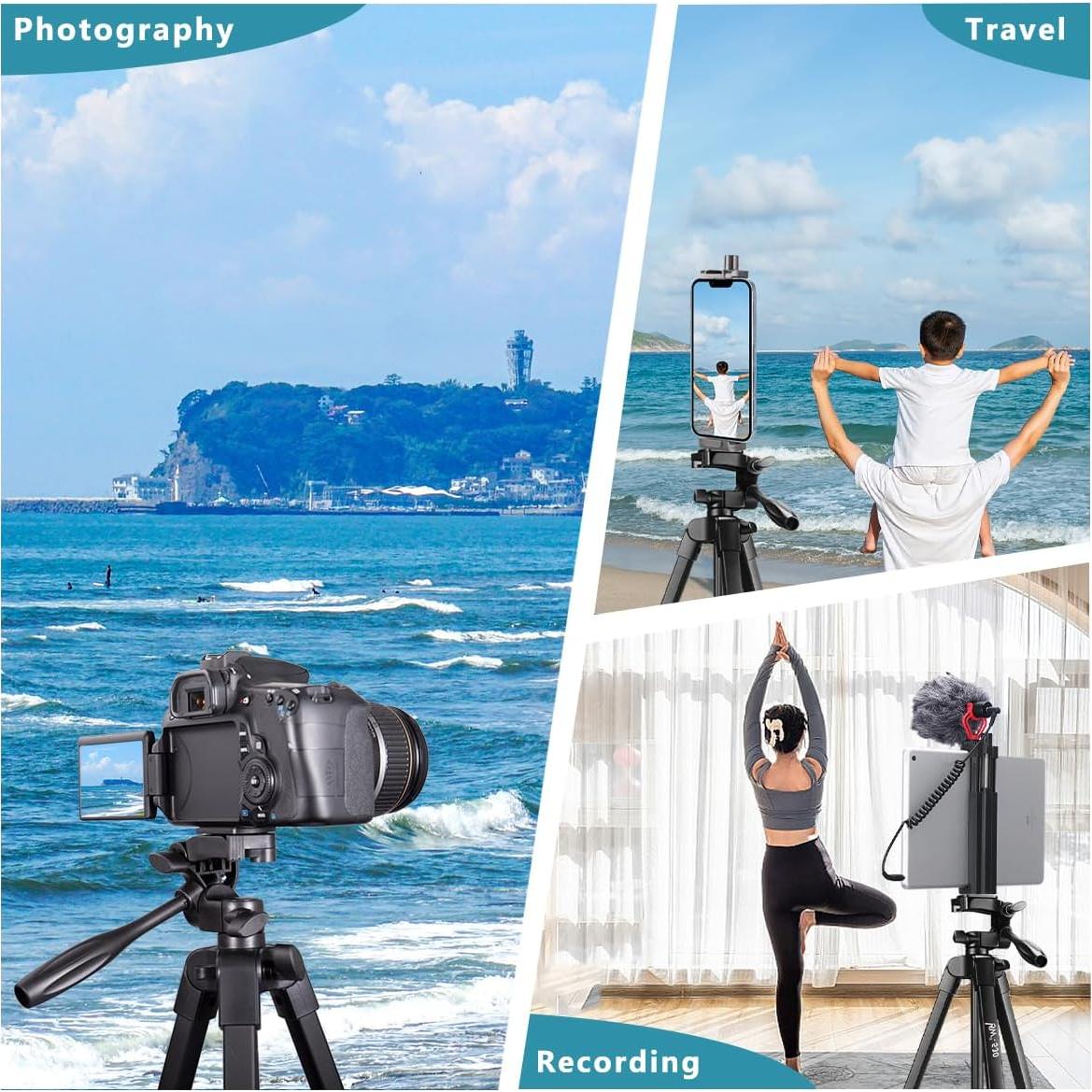 Trípode Ajustable Lusweimi 185 cm para iPad Pro y iPhone