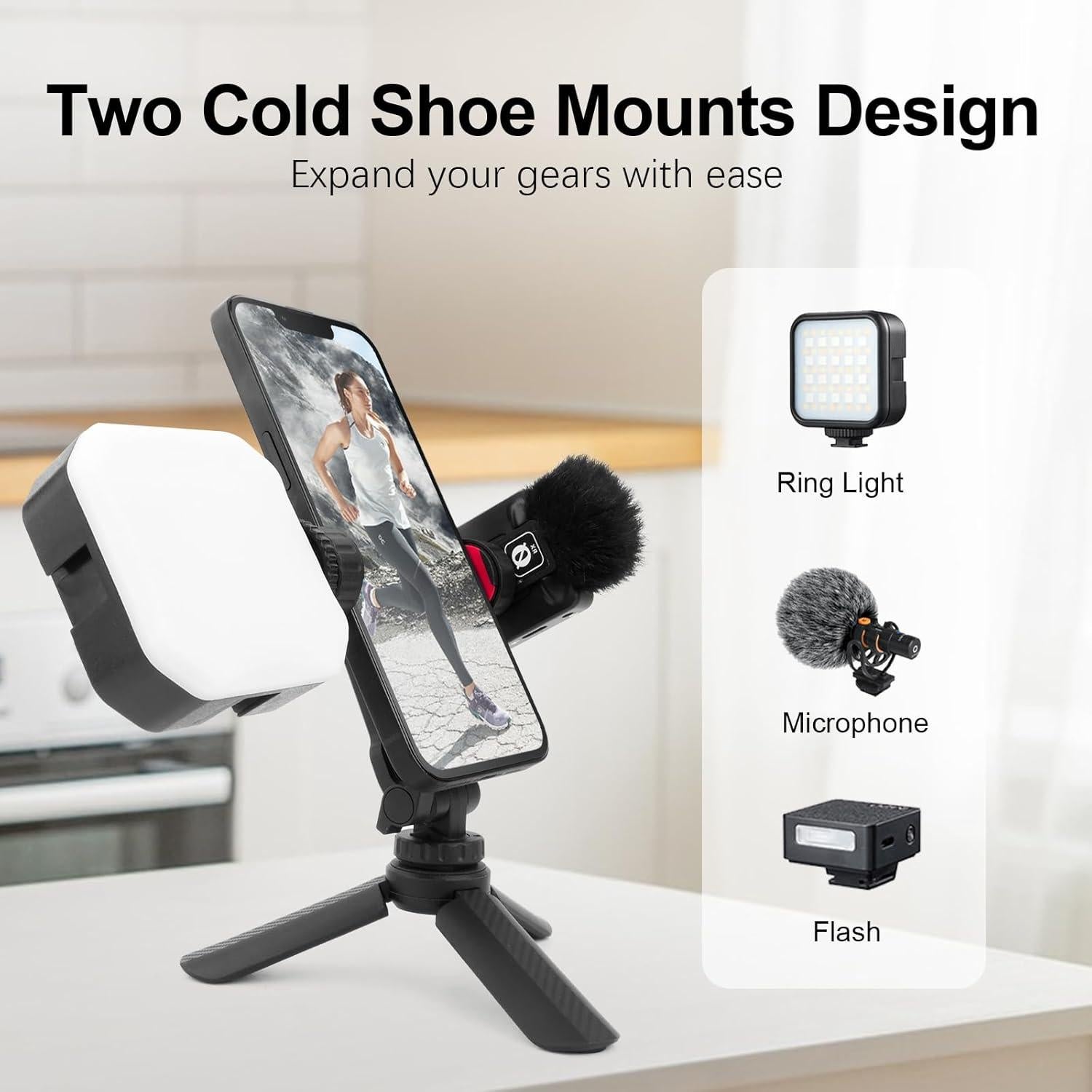 Mini Trípode 3-en-1 Mechrig SY032 para Teléfono y Cámara