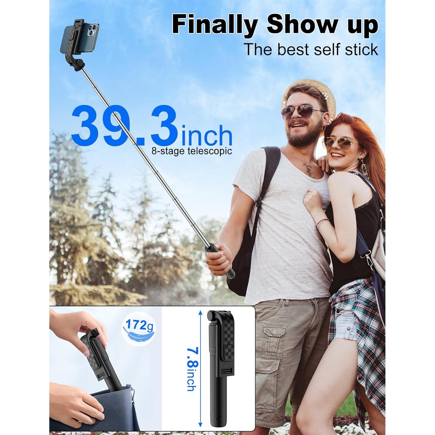 Trípode de Selfie Colorlizard con Control Remoto y Soporte Ajustable