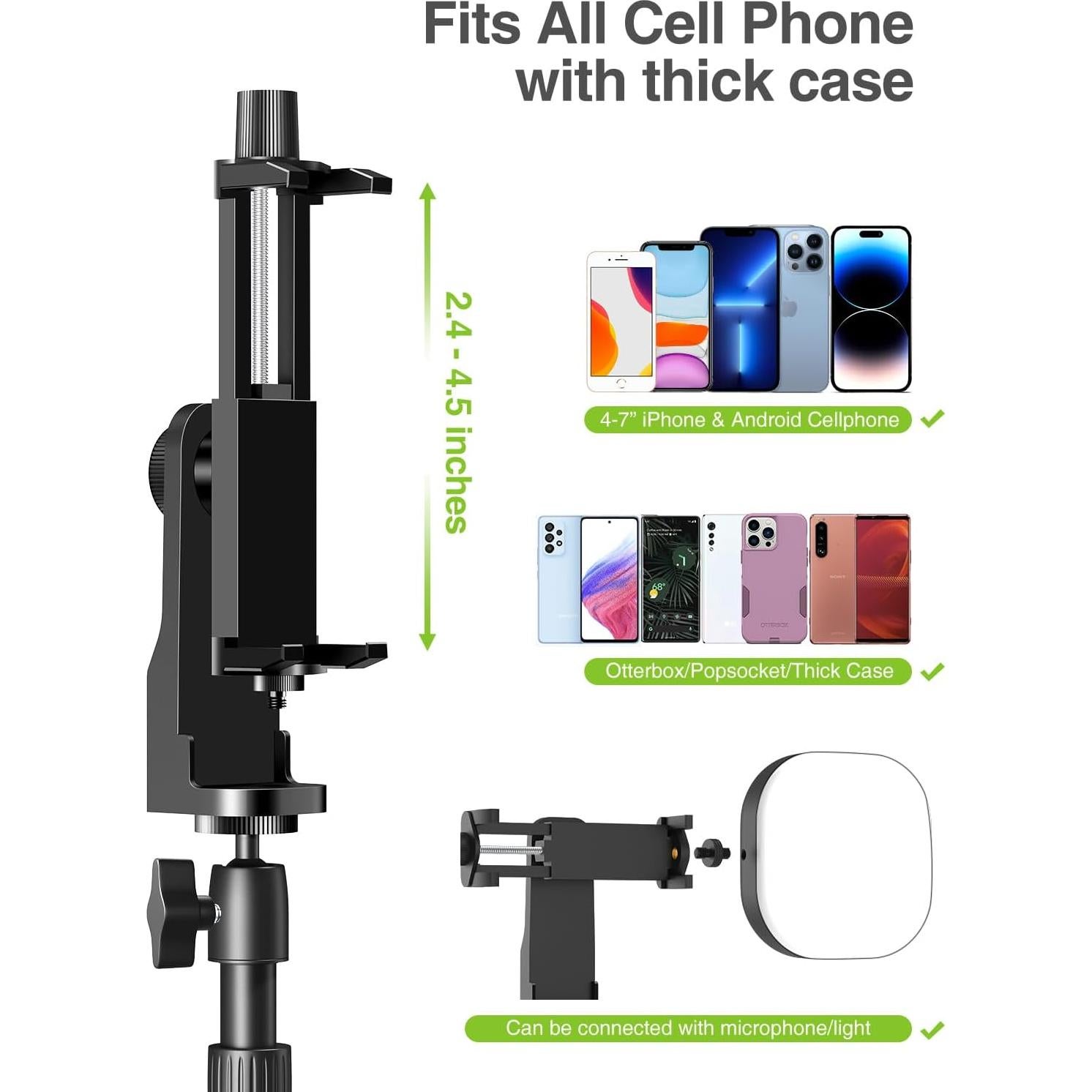 Trípode Sobrehélice Elitehood para iPhone - Aluminio 63.5cm