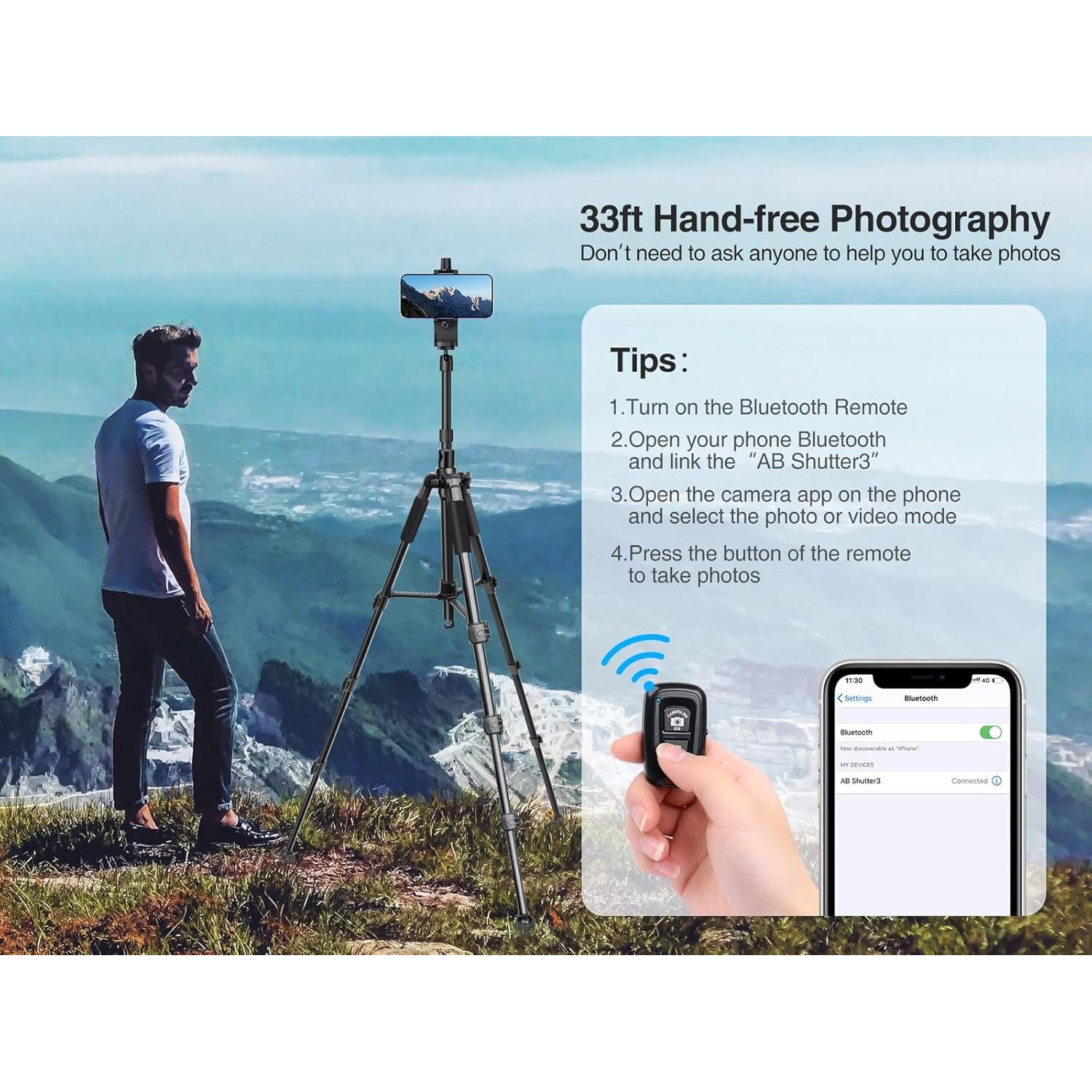 Trípode Sobrehélice Elitehood para iPhone - Aluminio 63.5cm