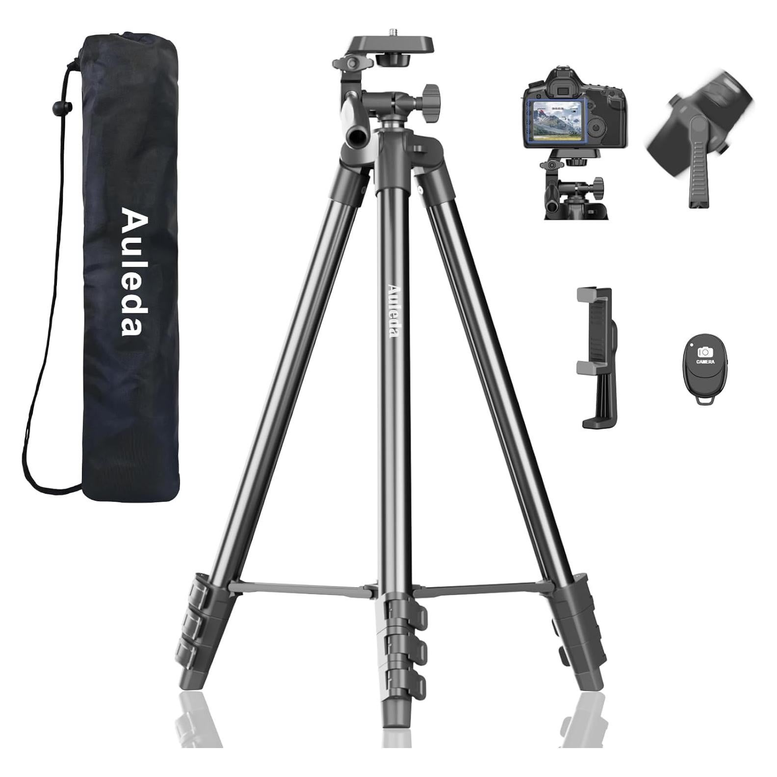 Trípode ligero Auleda VT-831S 152.4 cm para cámaras DSLR