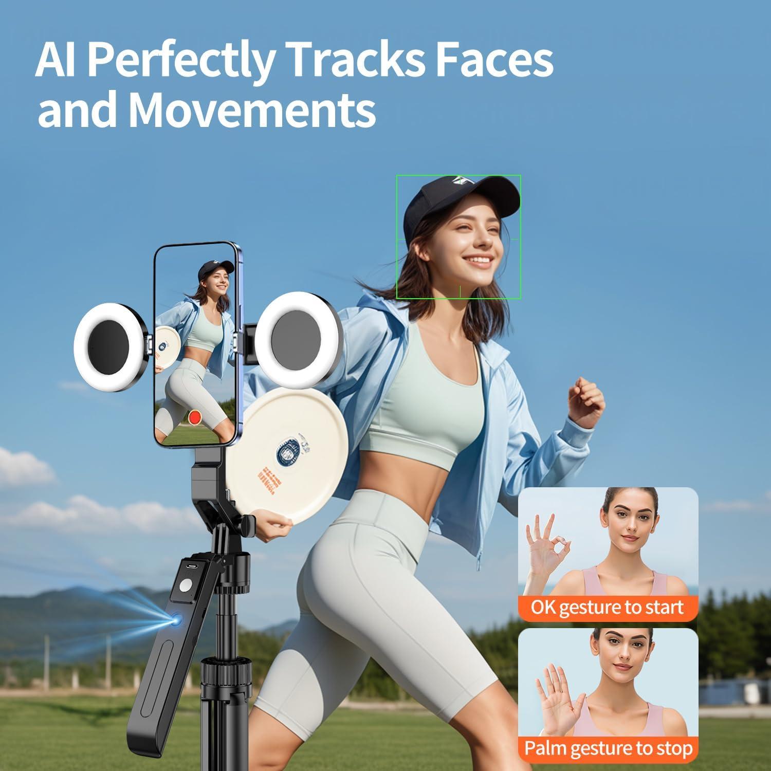 Trípode Inteligente yAyusi 180 cm con Luz y Control Remoto