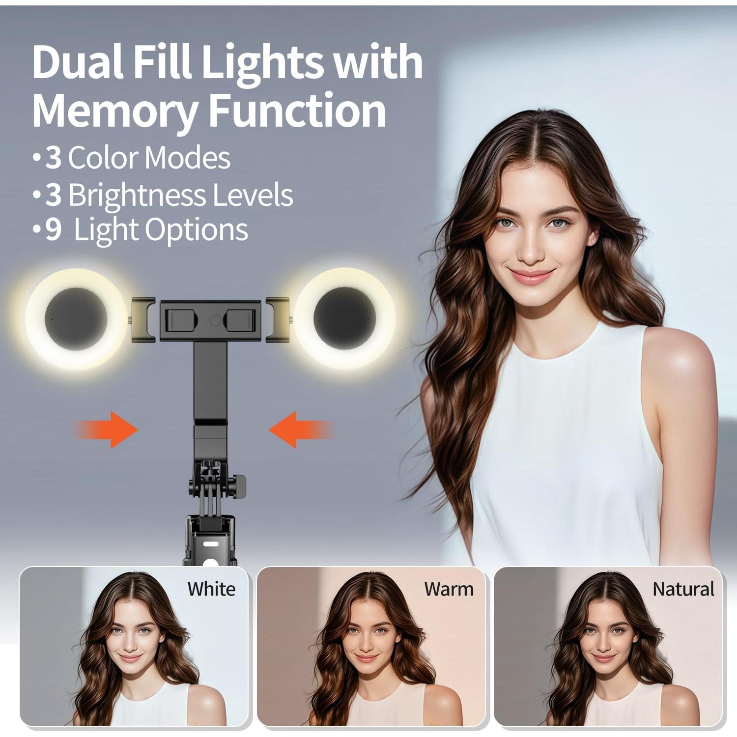 Trípode Inteligente yAyusi 180 cm con Luz y Control Remoto