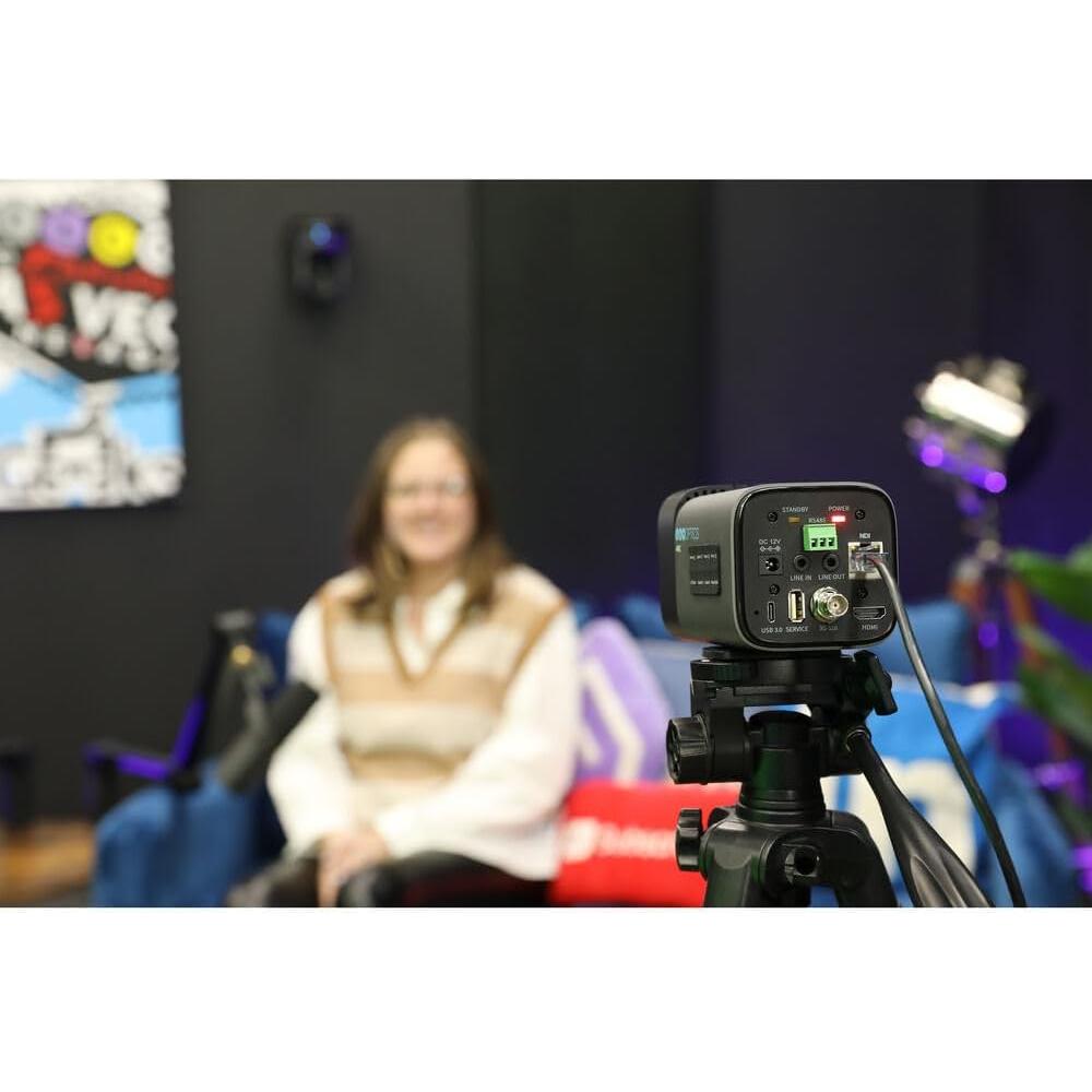 Cámara PTZOptics Studio 4K Gris Zoom Óptico 12x Streaming