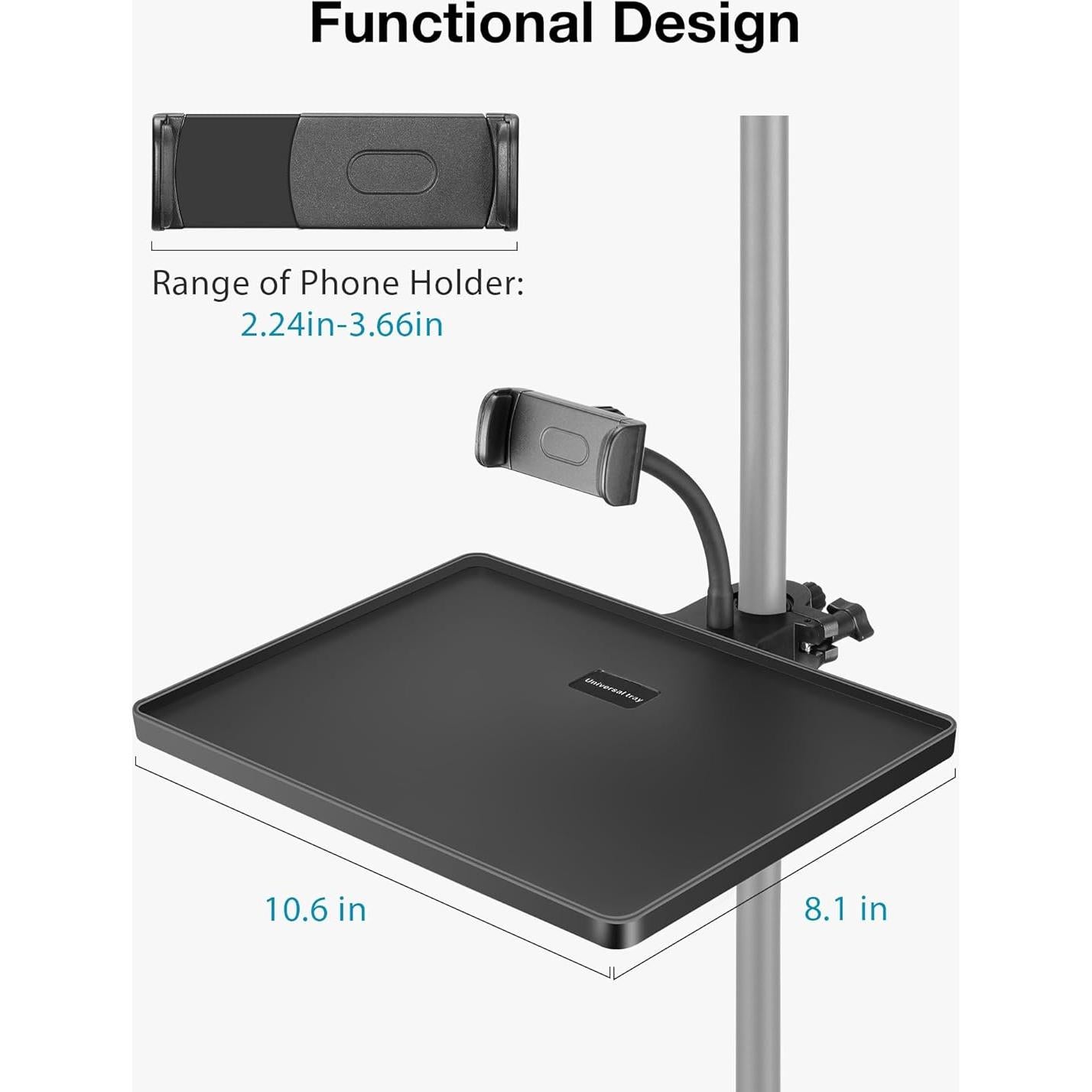Bandeja Soporte Micrófono InnoGear Ajustable 26.9x20.6cm