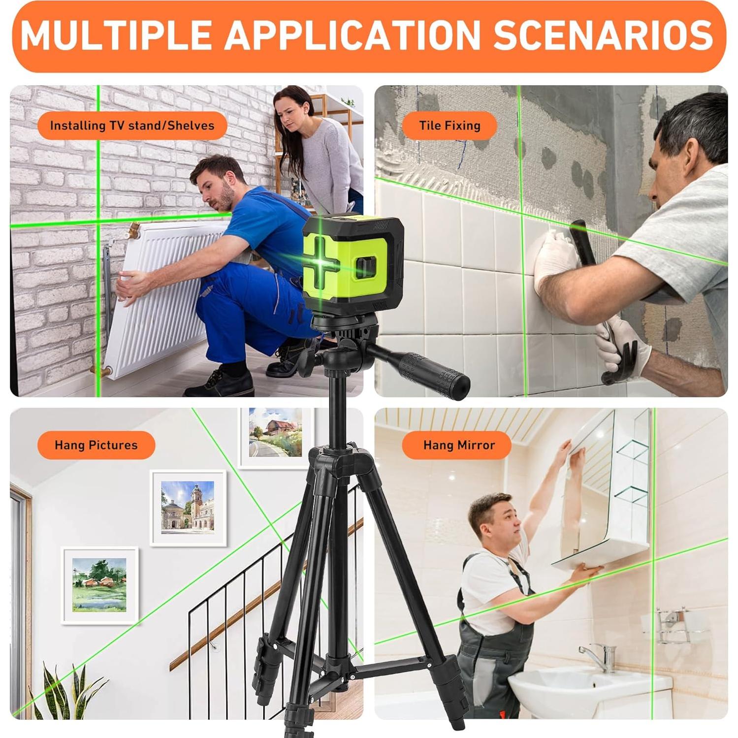 Soporte de Teléfono Trípode Aluminio 130cm con Nivel de Burbuja