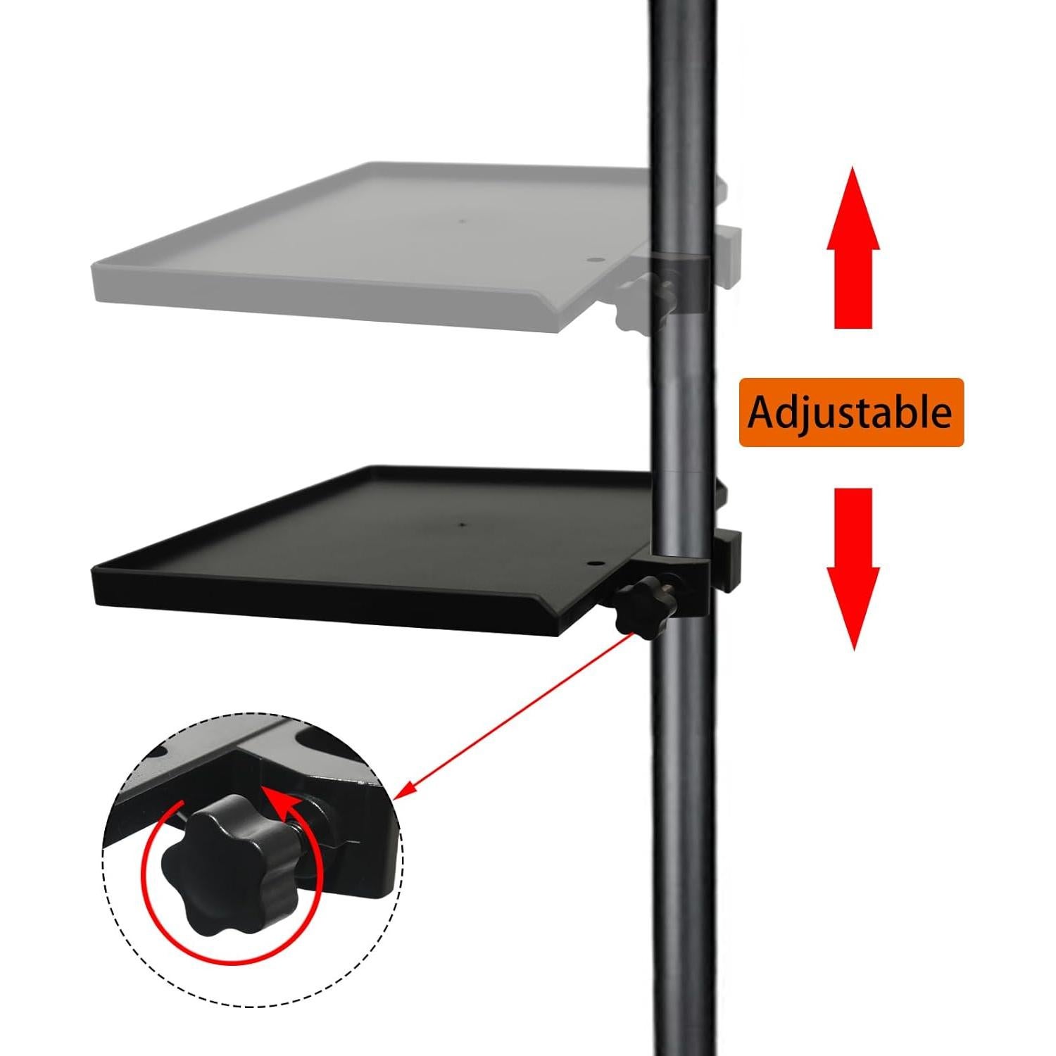 Bandeja de Soporte para Micrófono Lilaly 14x20 cm Abrazadera