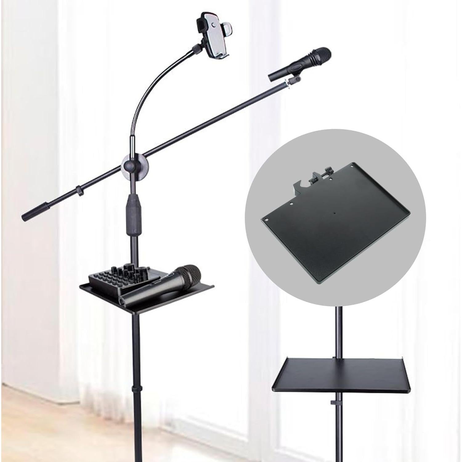 Bandeja de Soporte para Micrófono Lilaly 14x20 cm Abrazadera