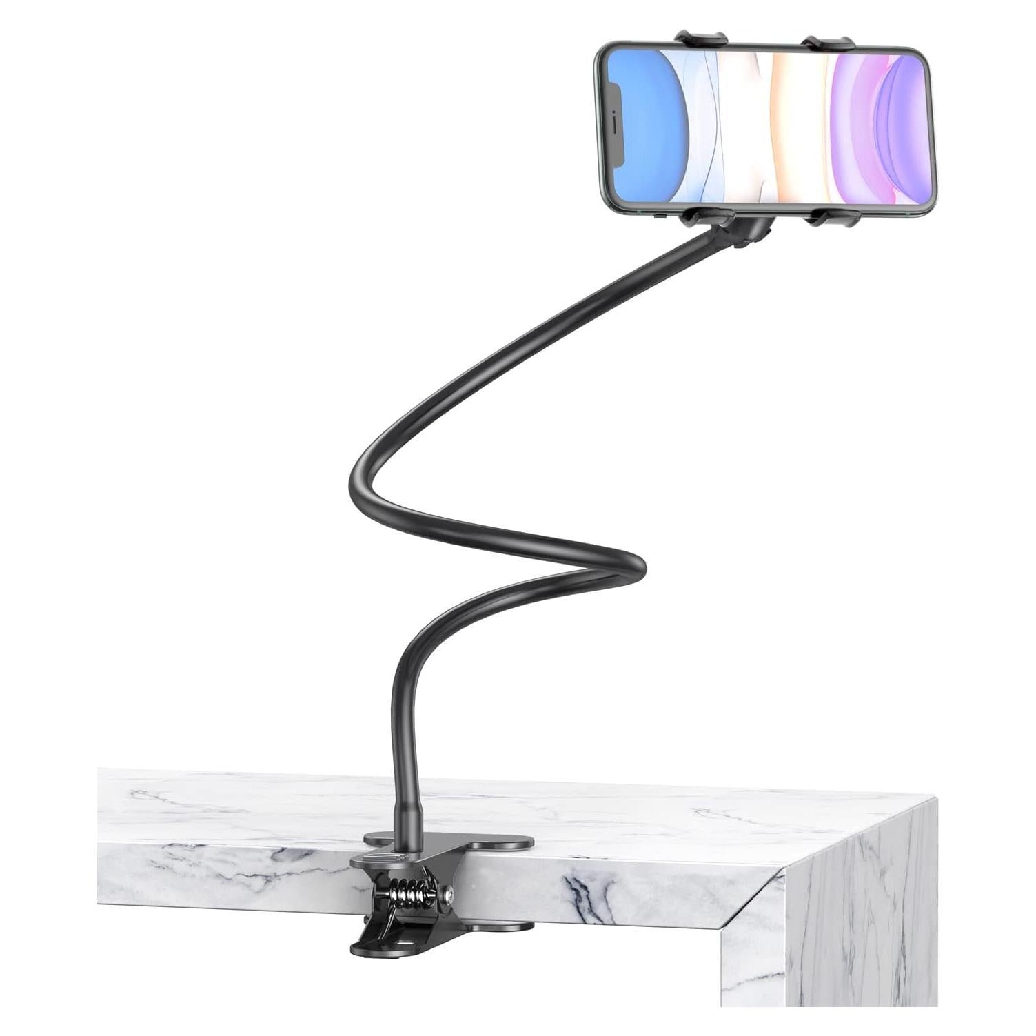 Soporte para Teléfono de Cuello de Ganso BESTEK BTIH600BK 360°