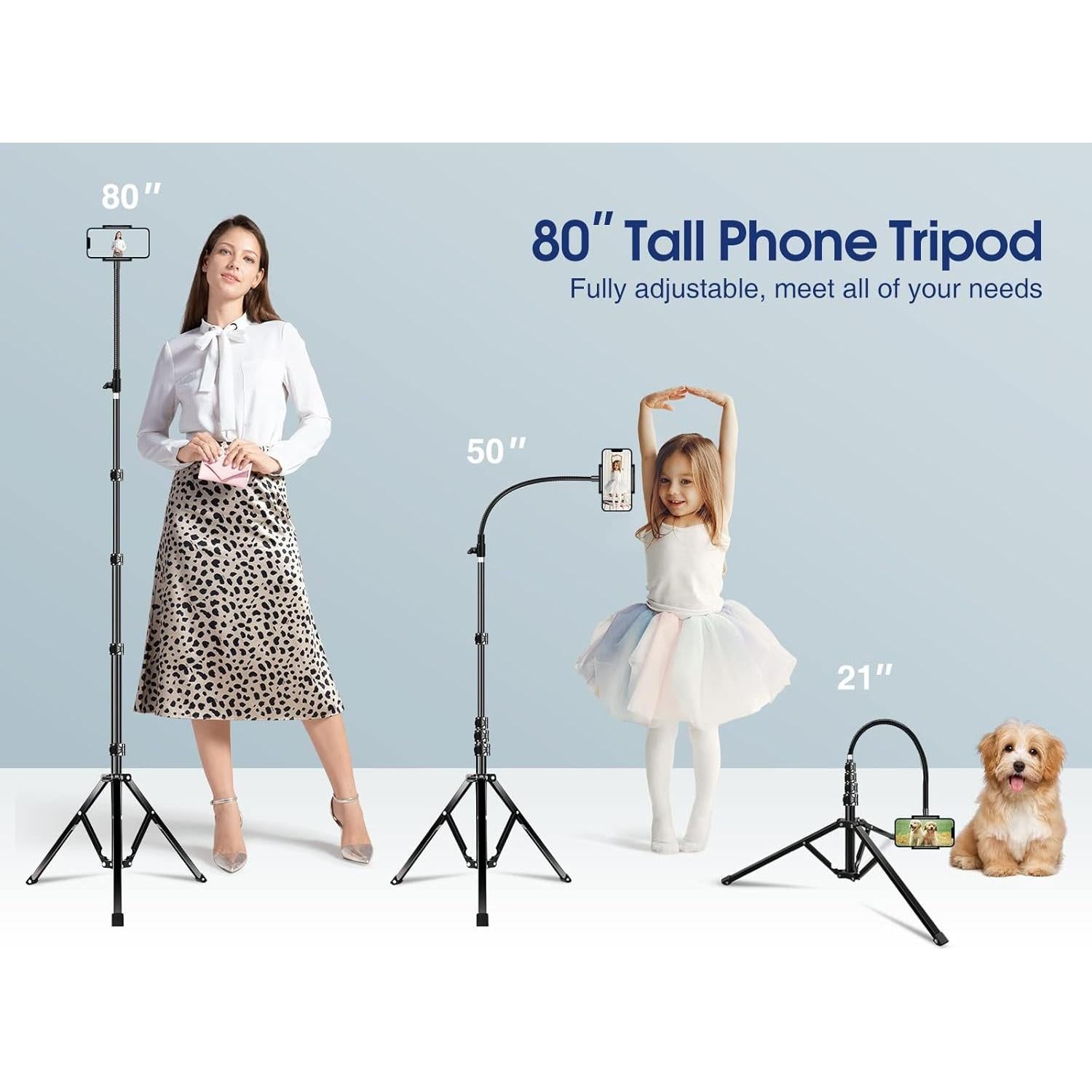 Trípode para teléfono Elitehood PT-02 2.03m con control remoto