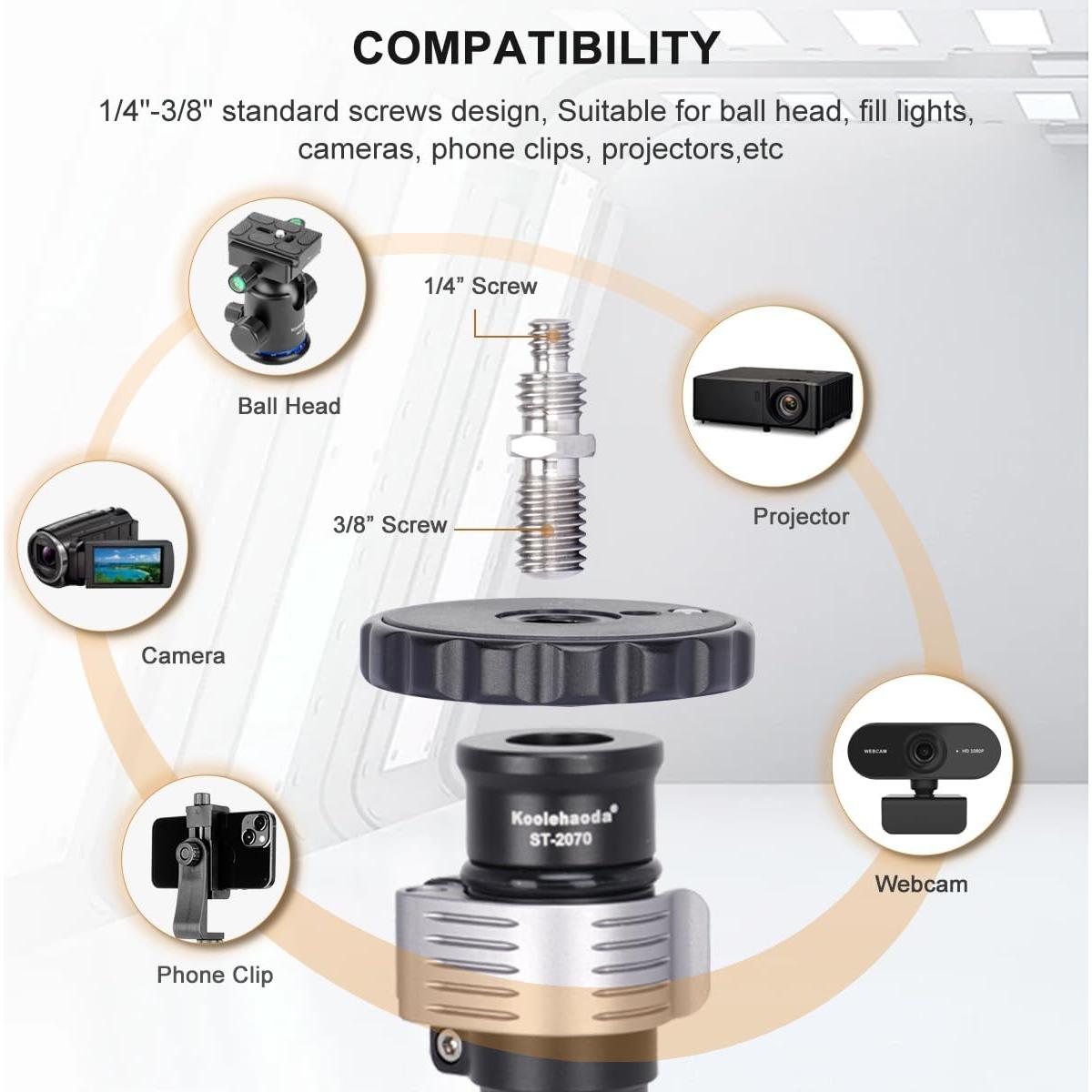 Soporte Monopod Koolehaoda Ajustable 40.64cm-71.12cm para Cámara