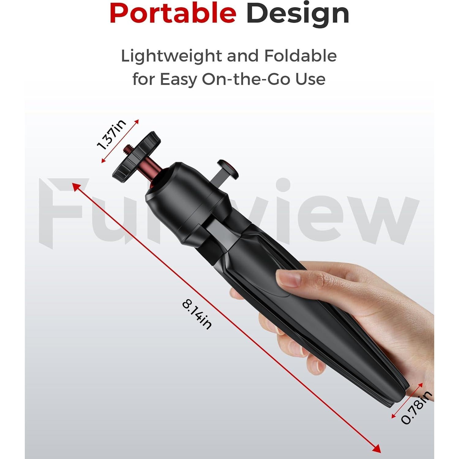 Trípode Mini Inalámbrico Fuloview RS-21 para Teléfonos y Cámaras