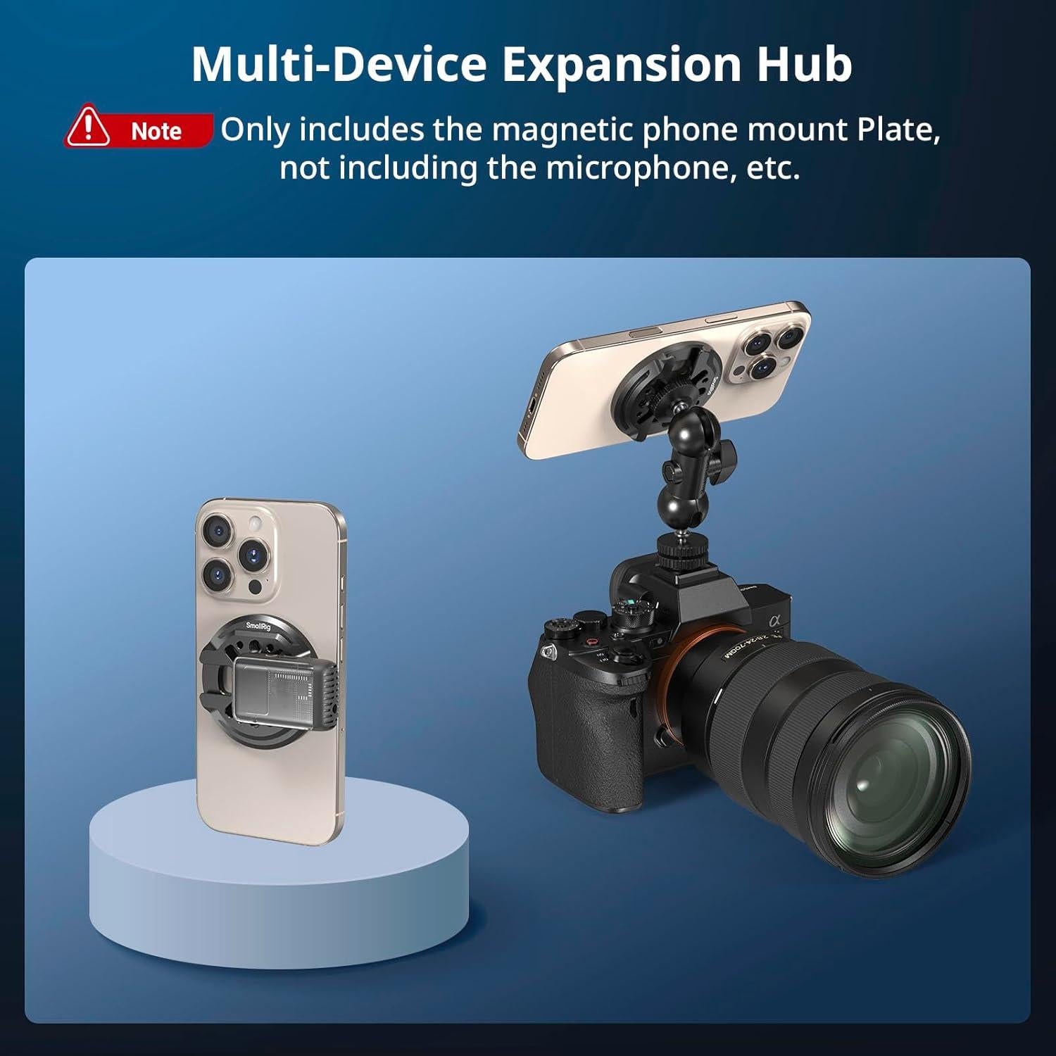 Placa de Montaje Magnética SmallRig para iPhone con Soporte Frío