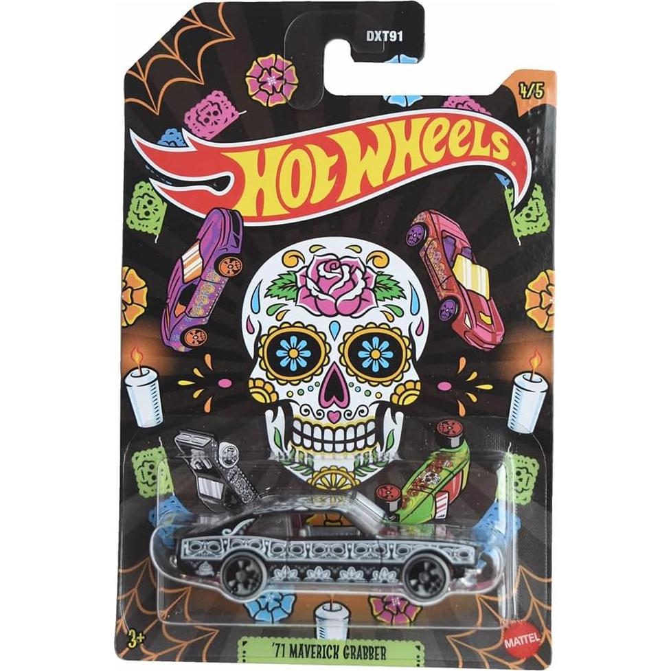 Hot Wheels Coche a Escala 1:64 '71 Maverick Grabber Halloween