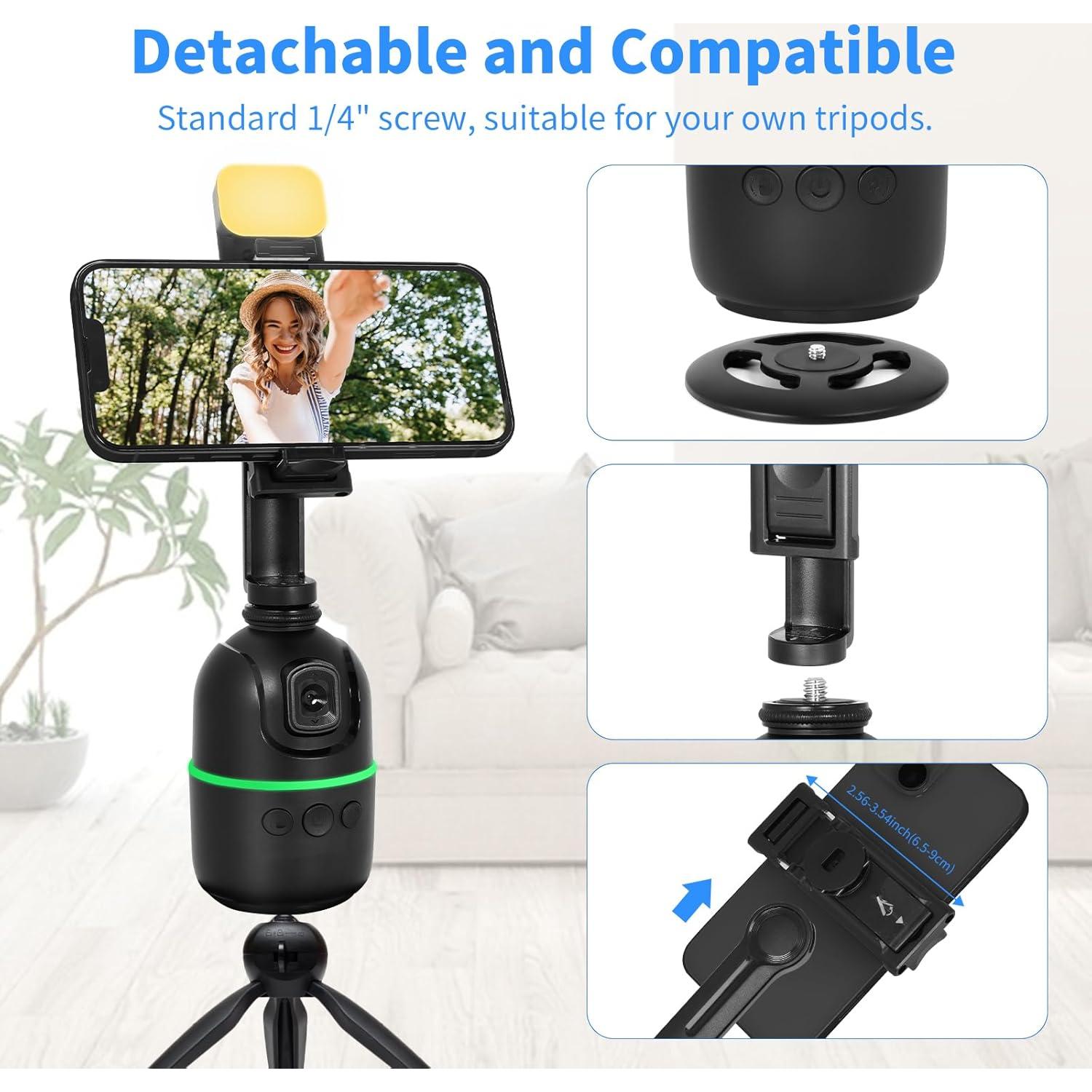 Trípode Automático KozyOne con Seguimiento Facial 360° y Luz