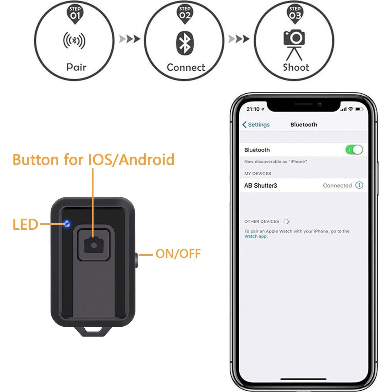 Trípode ajustable LINKCOOL para teléfono 42" - Negro